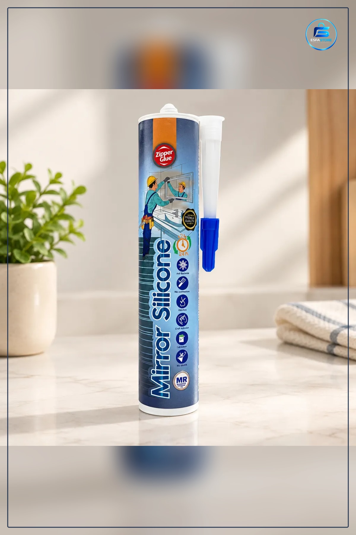 Ayna Silikonu 300 ml Montaj Tamir Yapıştırıcı Silikon Banyo Mutfak Kokusuz Kuruma Pratik Kartuş