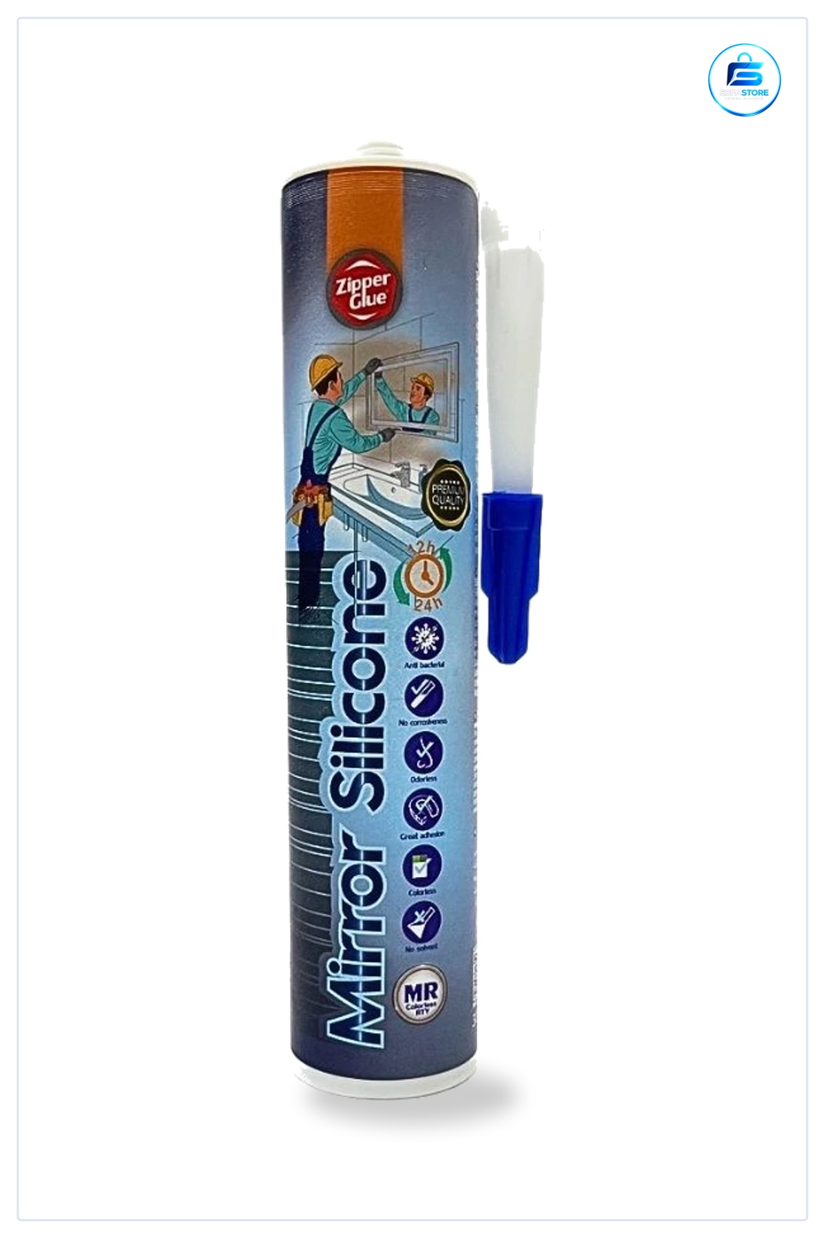 Ayna Silikonu 300 ml Montaj Tamir Yapıştırıcı Silikon Banyo Mutfak Kokusuz Kuruma Pratik Kartuş
