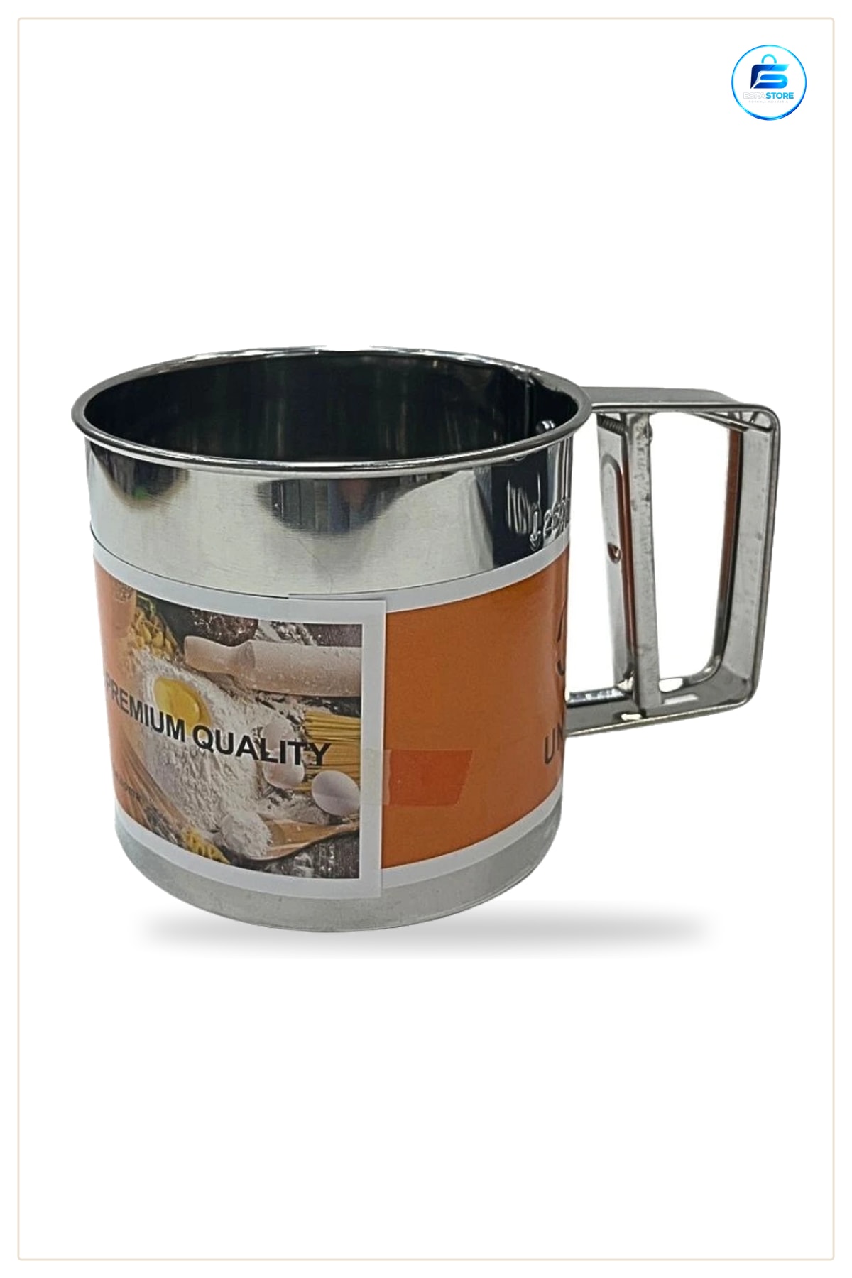 Metal Un Eleği 9 cm El Çevirmeli Pratik Mutfak Kek Pasta Hamur Eleme Kuru Malzeme Ev Pişirme