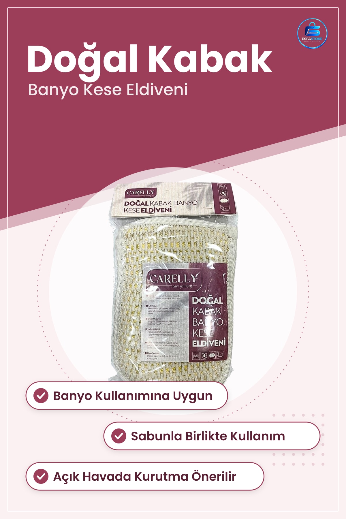Doğal Kabak Lifli Kese Eldiveni Banyo Lifi Süngeri Vücut Temizleme Peeling Eldiven