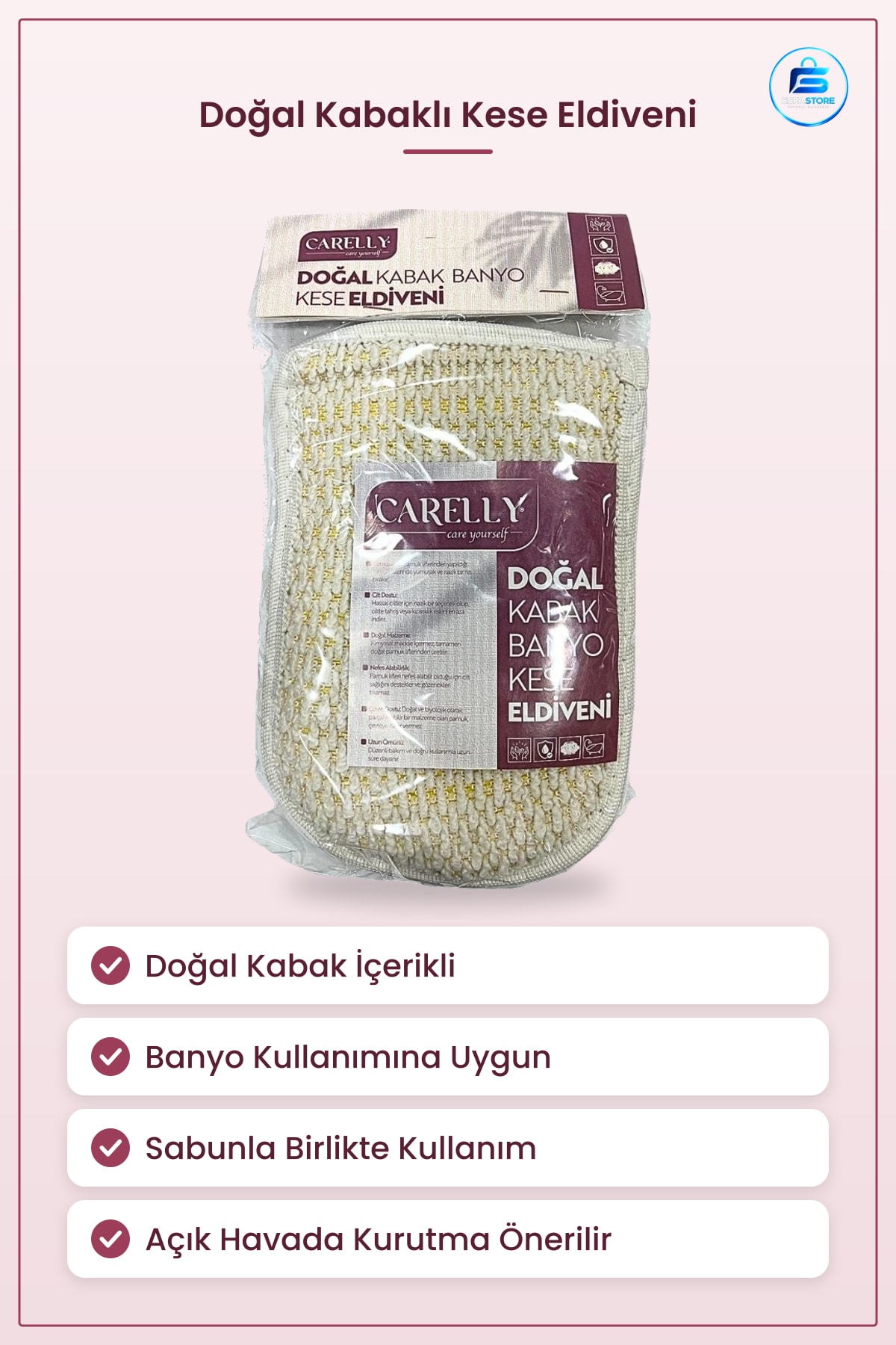 Doğal Kabak Lifli Kese Eldiveni Banyo Lifi Süngeri Vücut Temizleme Peeling Eldiven