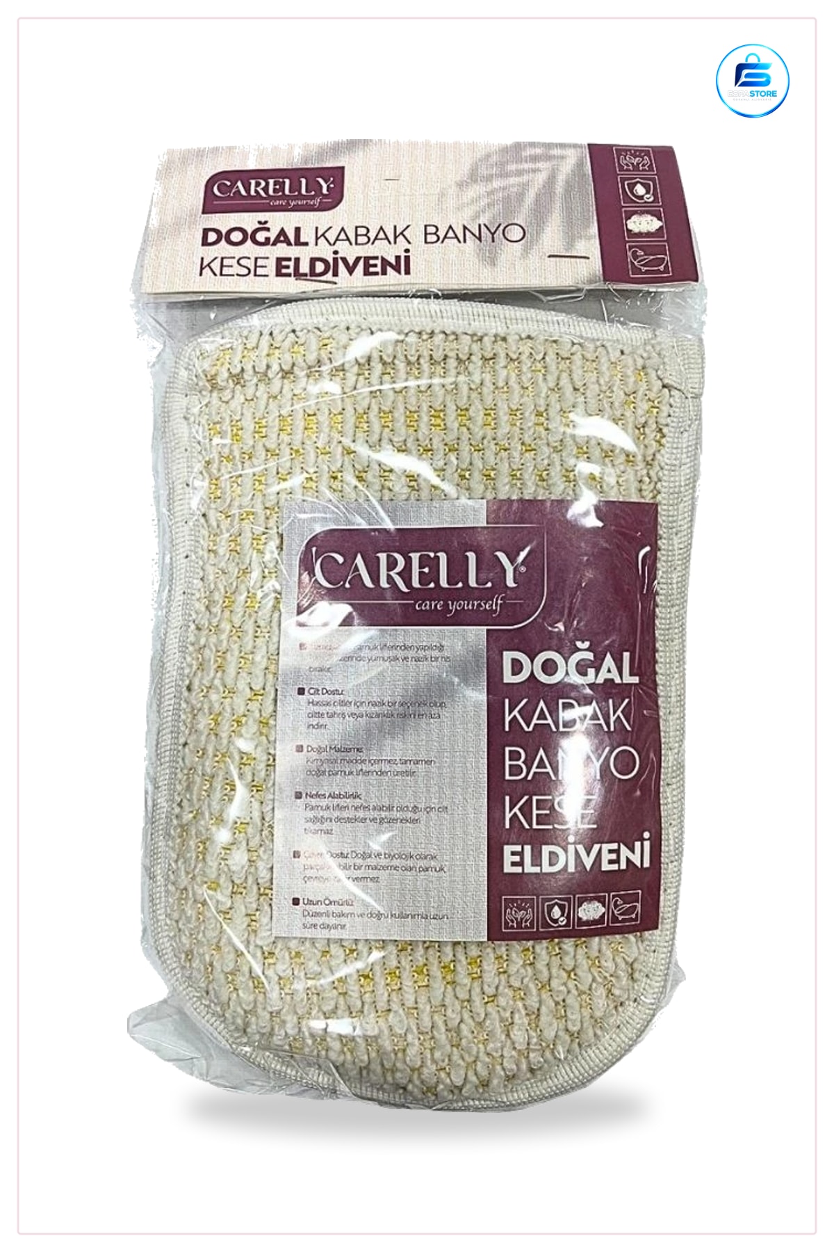 Doğal Kabak Lifli Kese Eldiveni Banyo Lifi Süngeri Vücut Temizleme Peeling Eldiven
