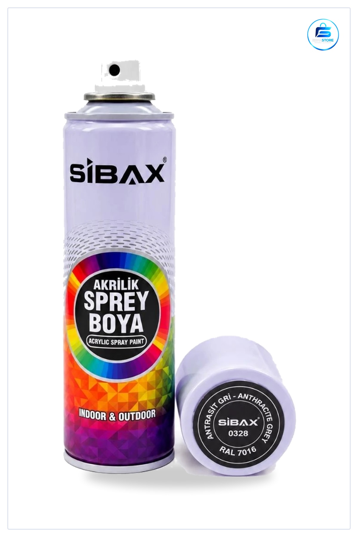 Antrasit Gri Akrilik Sprey Boya 250 ml RAL İç Dış Mekan Ahşap Metal Duvar Kullanışlı