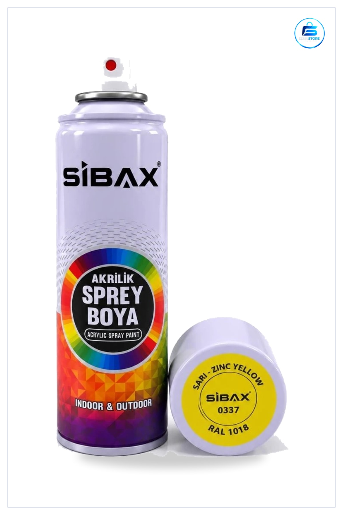 Sarı Sprey Boya 250 ml Akrilik Hobi Rötuş Boyası İç Ortam Dış Mekan Pratik Uygulama