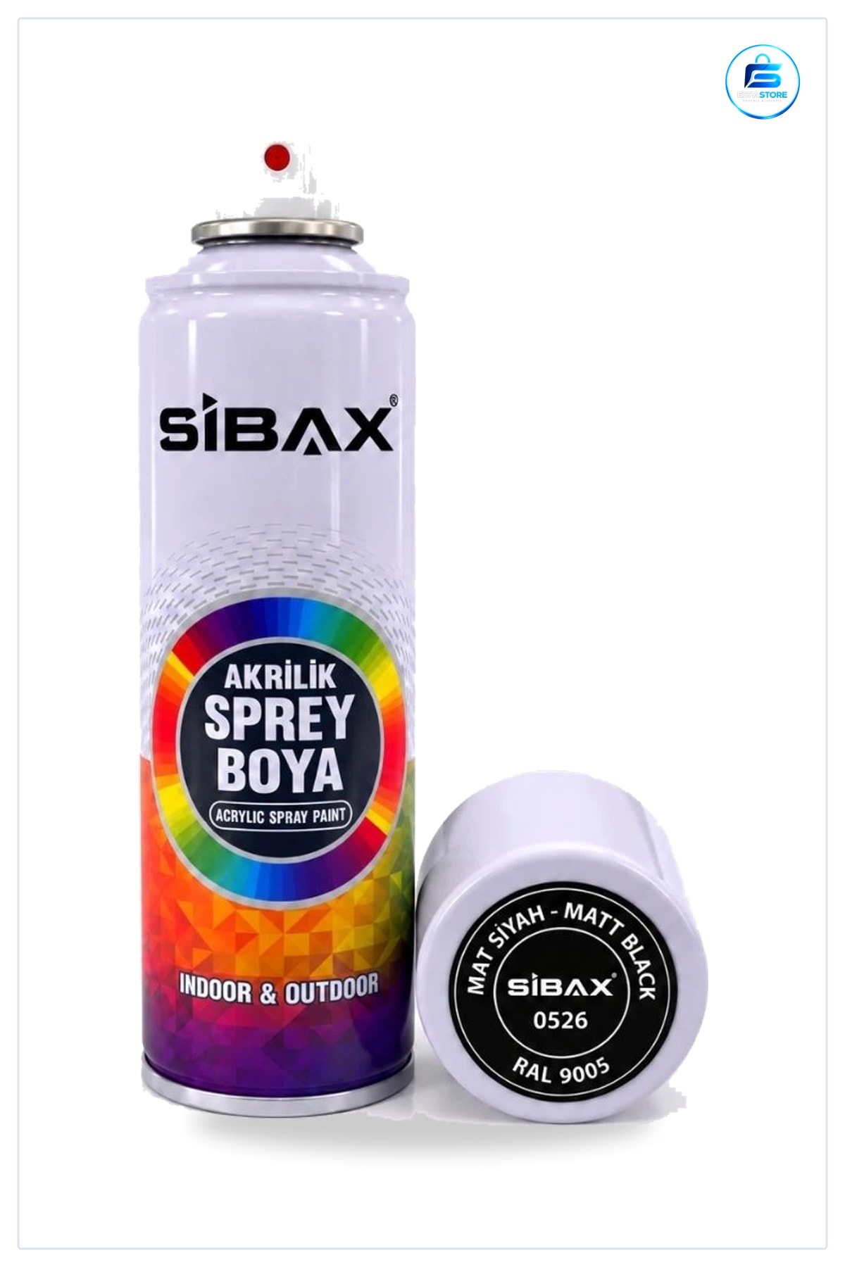 Sprey Boya Mat Siyah 250 ml Akrilik İç Dış Mekan Yüzey Boyama Rötuş Hobi Ev Dekor