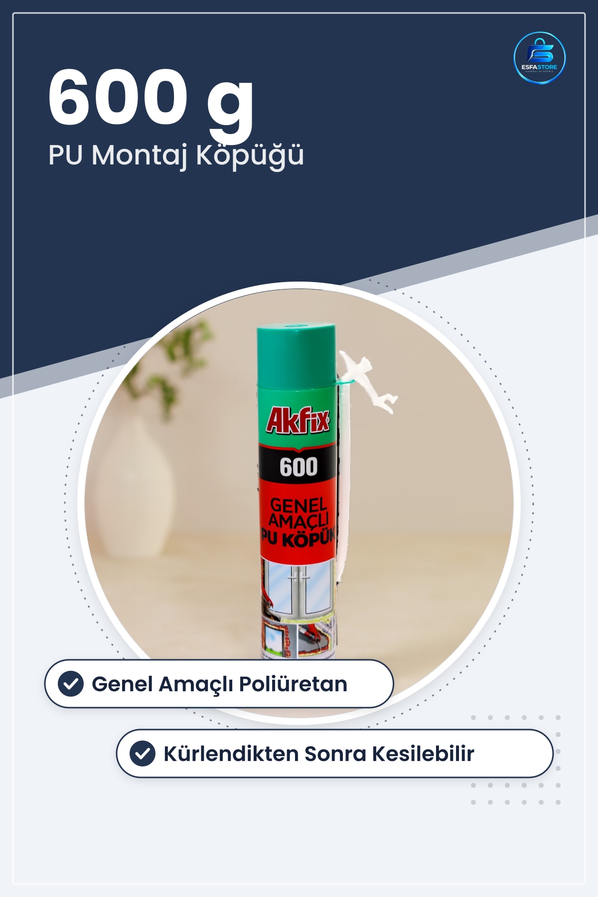 PU Montaj Köpüğü 600 g Genel Amaçlı Poliyüretan Sprey Köpük Yalıtım Dolgu Yapıştırıcı Hırdavat