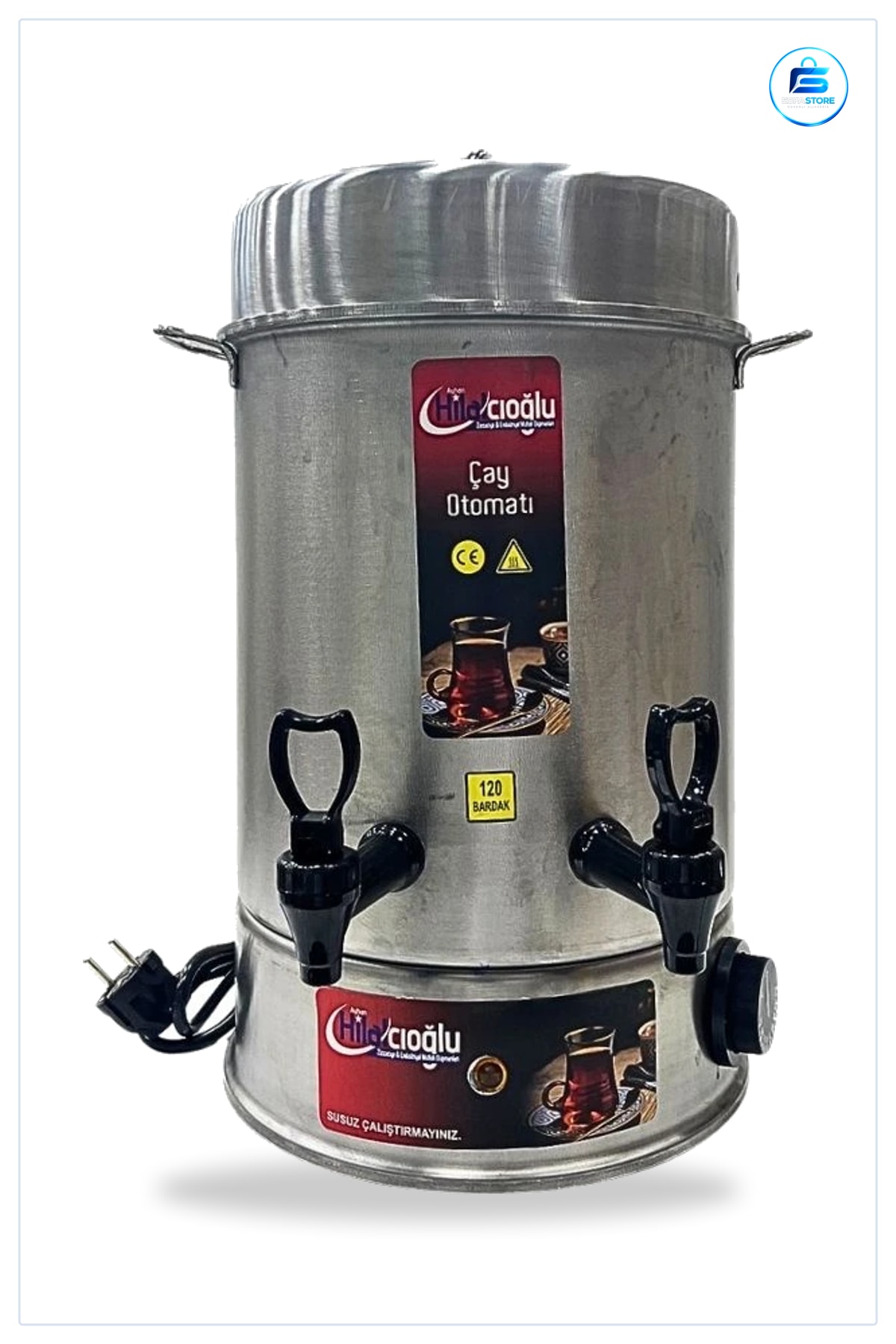 Çay Makinesi Bardak Semaveri Elektrikli Otomatı Paslanmaz Çelik Misafir Ağırlama Etkinlik