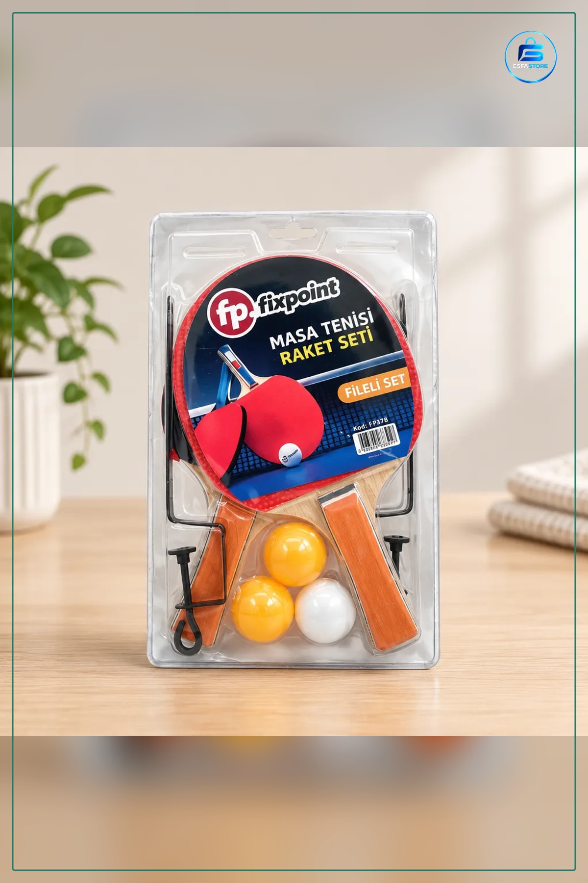 Fileli Tenis Raket Seti Masa Tenisi Ping Pong Raketi Oyun Ev İçi Açık Hava Aile Eğlencesi