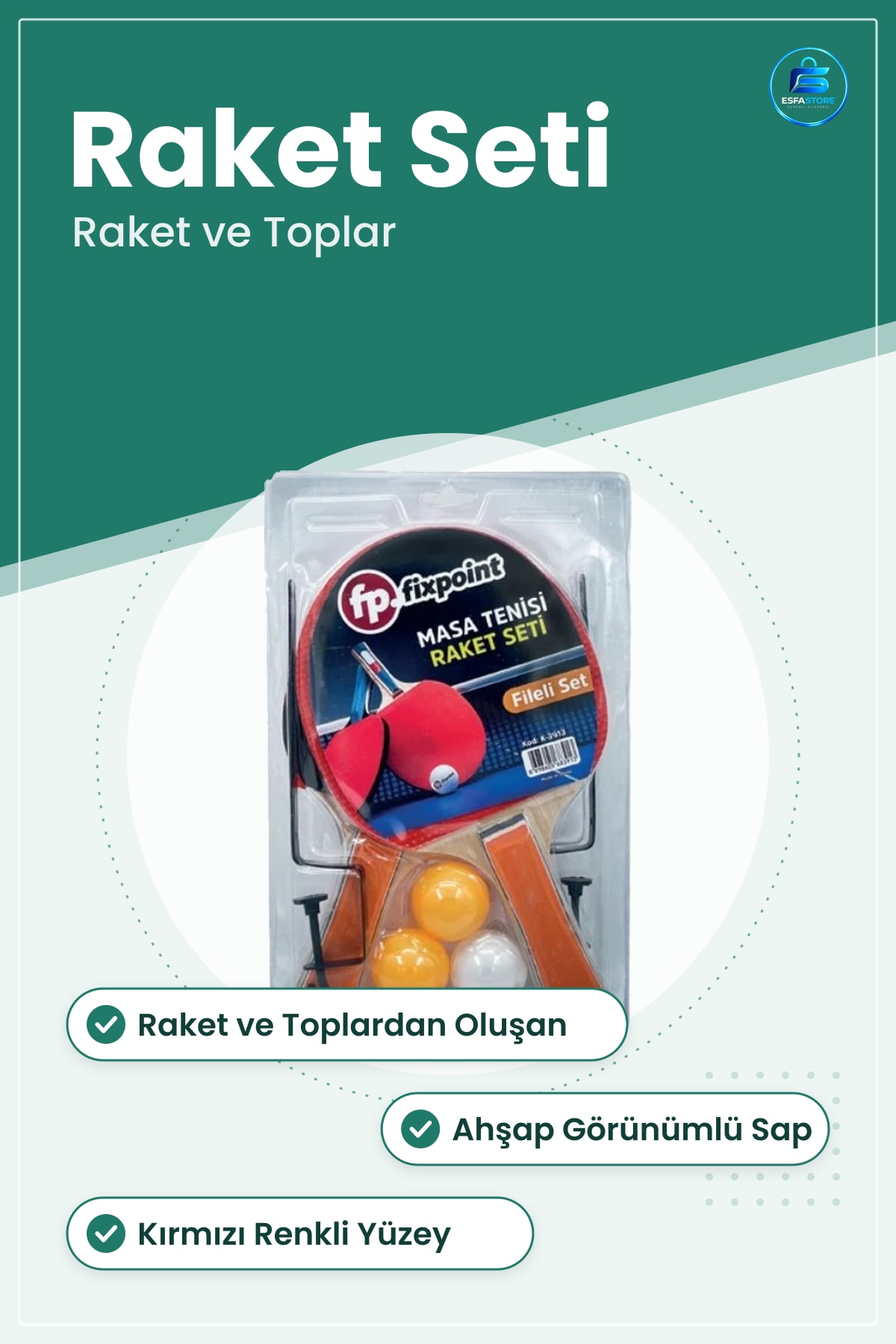 Fileli Tenis Raket Seti Masa Tenisi Ping Pong Raketi Oyun Ev İçi Açık Hava Aile Eğlencesi