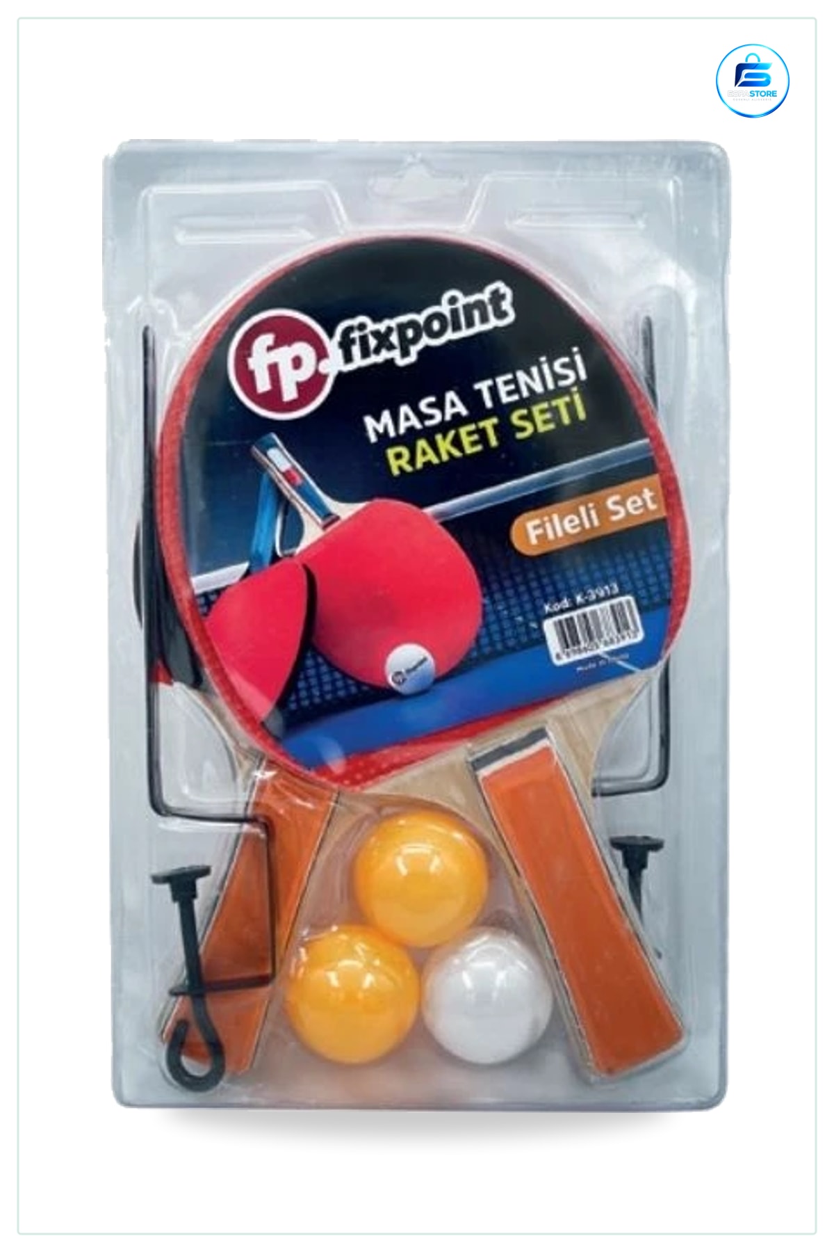 Fileli Tenis Raket Seti Masa Tenisi Ping Pong Raketi Oyun Ev İçi Açık Hava Aile Eğlencesi