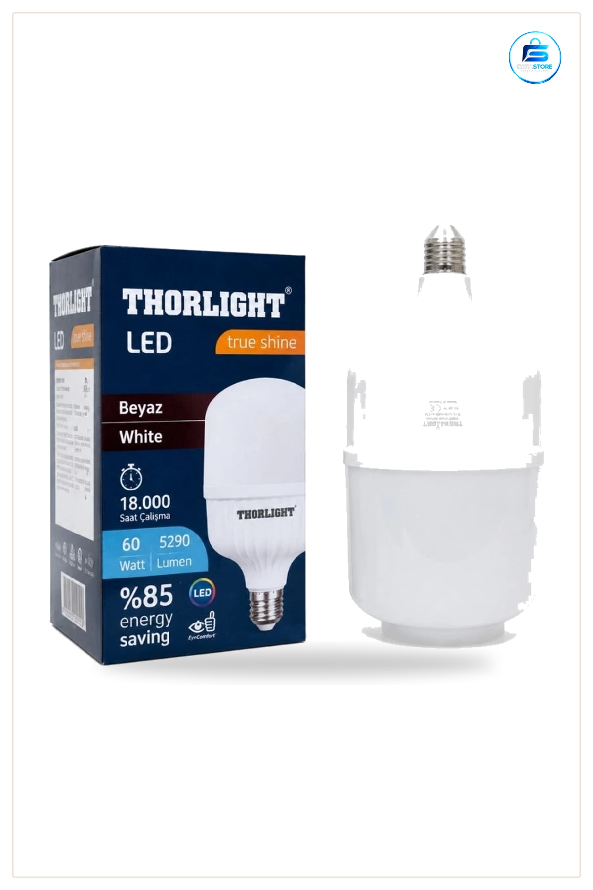 LED Torch Ampul 60 W Beyaz Işık Yüksek Güç Ev Mutfak Salon Aydınlatma Enerji Tasarruflu