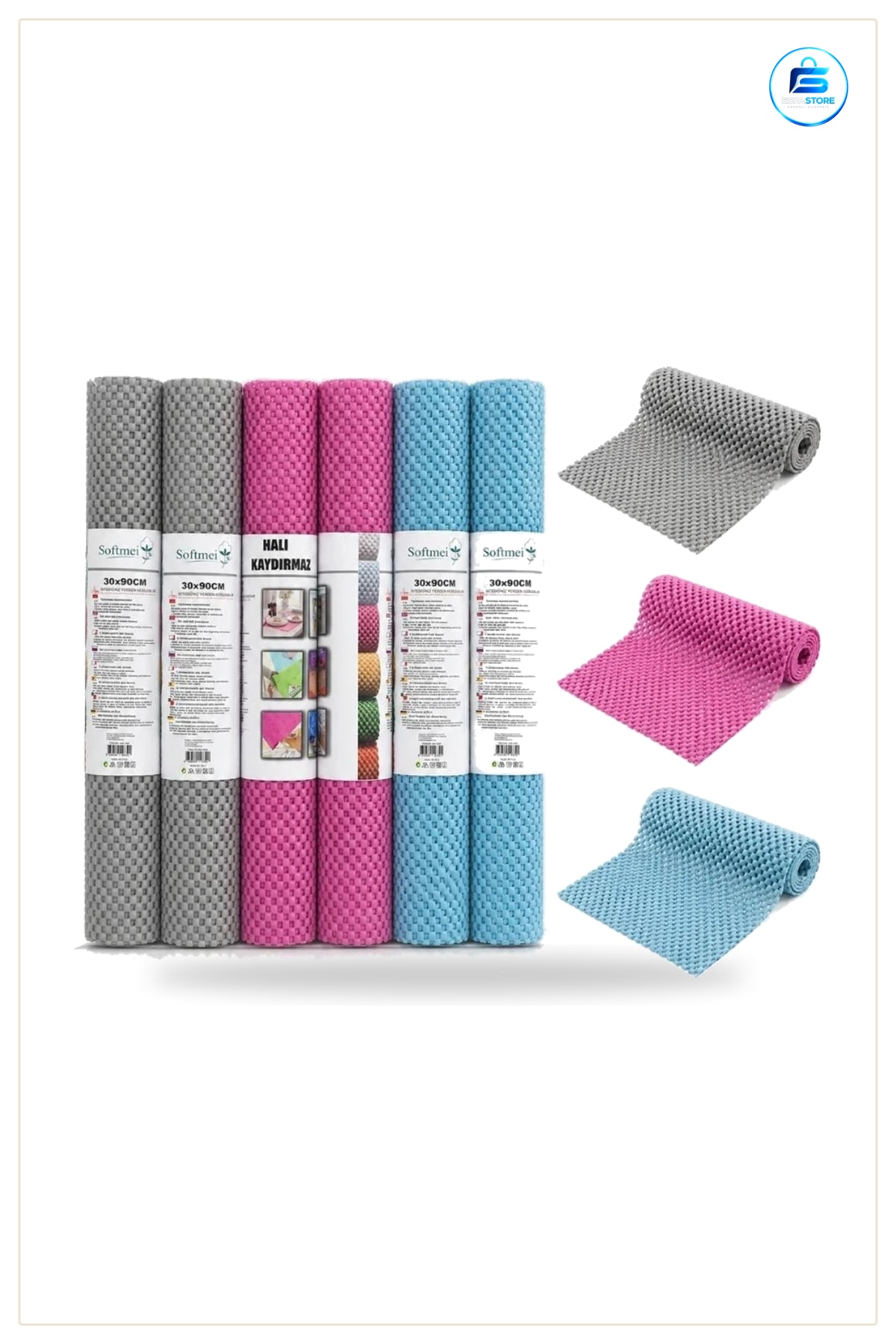 Halı Kaydırmaz 30x90 cm Kaymaz Taban Koruyucu Mat Ev Mutfak Banyo Koridor Kullanışlı