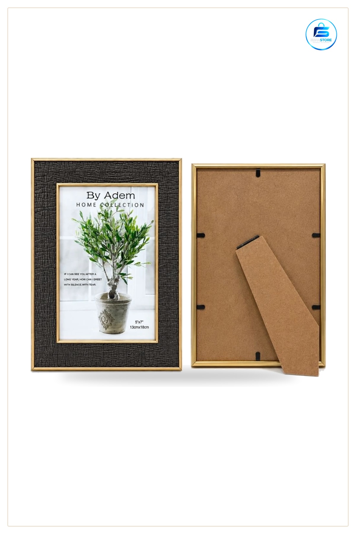 Çerçeve Kabartmalı Gold 13x18 cm Fotoğraf Masa Üstü Dekoratif Ev Dekorasyon Hediyelik