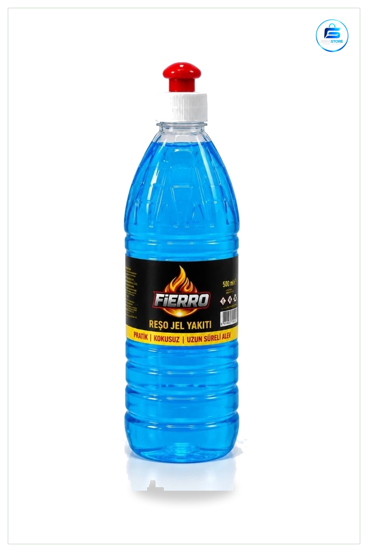 Reşo Yakıtı Jel 500 ml Kokusuz Uzun Süreli Alev Mangal Barbekü Isıtma Yakıtları Pratik Şişe