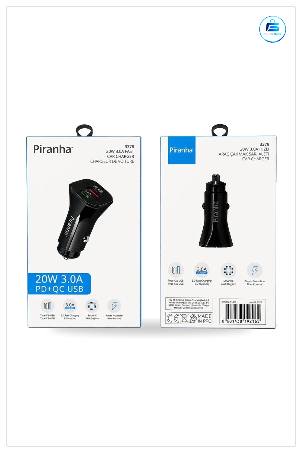 Araç Şarj Cihazı 20 W Hızlı PD QC USB Type C 3.0A Çakında Aleti Mobil Telefon Aksesuarı