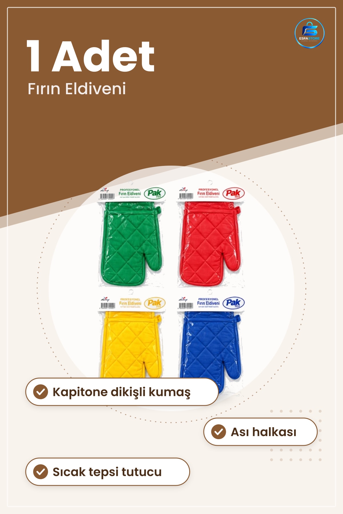 Profesyonel Fırın Eldiveni 1 Adet Mutfak Tepsi Tutucu Pratik Kullanım Ev Mutfağı İçin