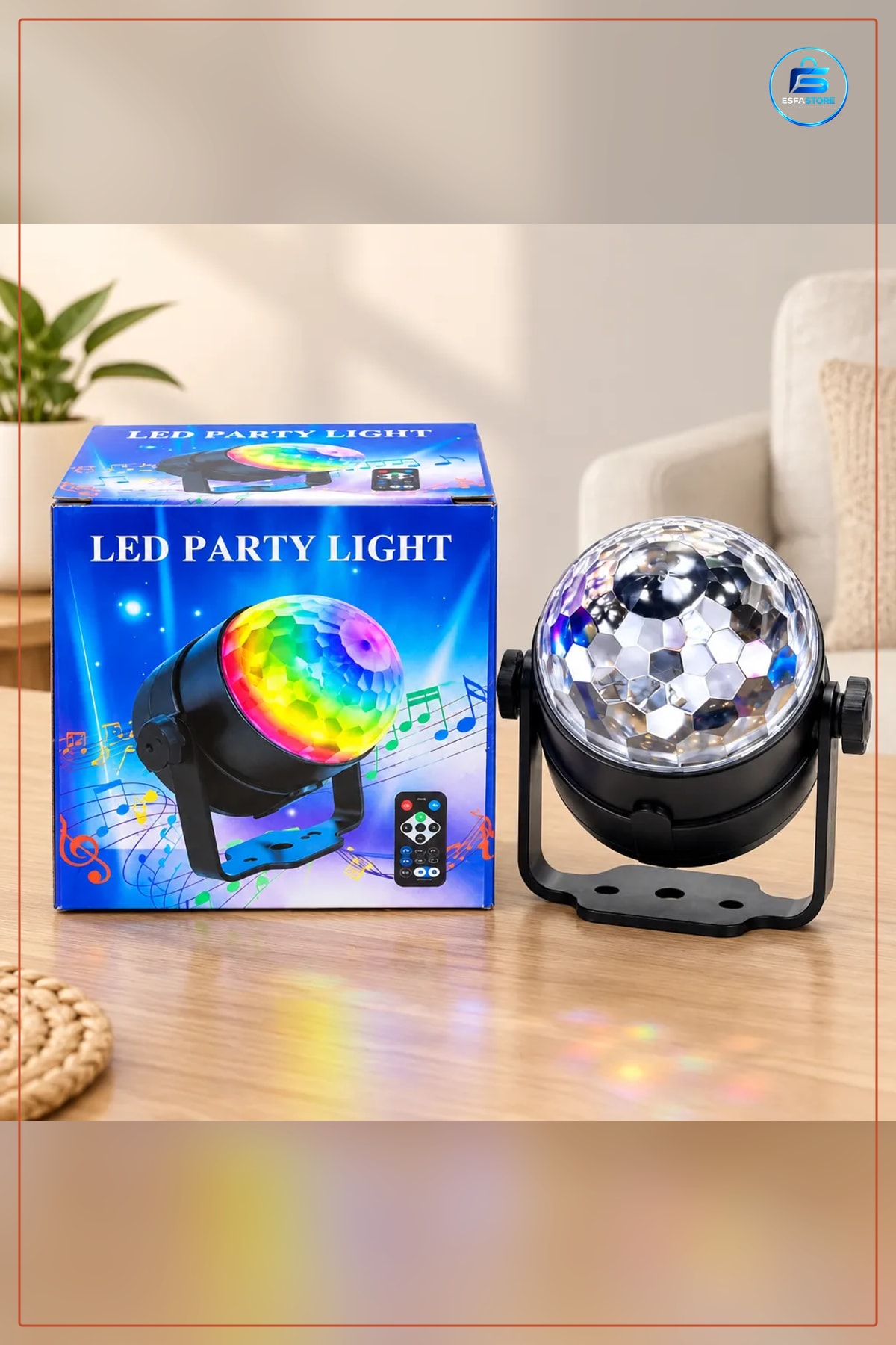 Led Işık Kumandalı Renkli Disko Işığı Parti Etkinlik Ev Dekoratif Aydınlatma Efekt