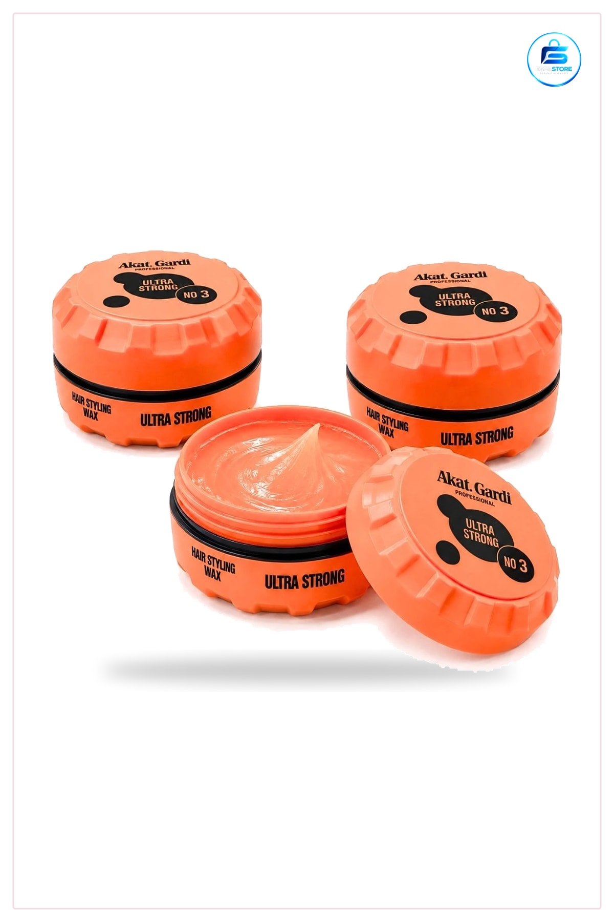 Saç Wax Turuncu No 3 Ultra Strong 150 ml Şekillendirici Krem Kozmetik Bakım Ürünü Günlük Kullanım