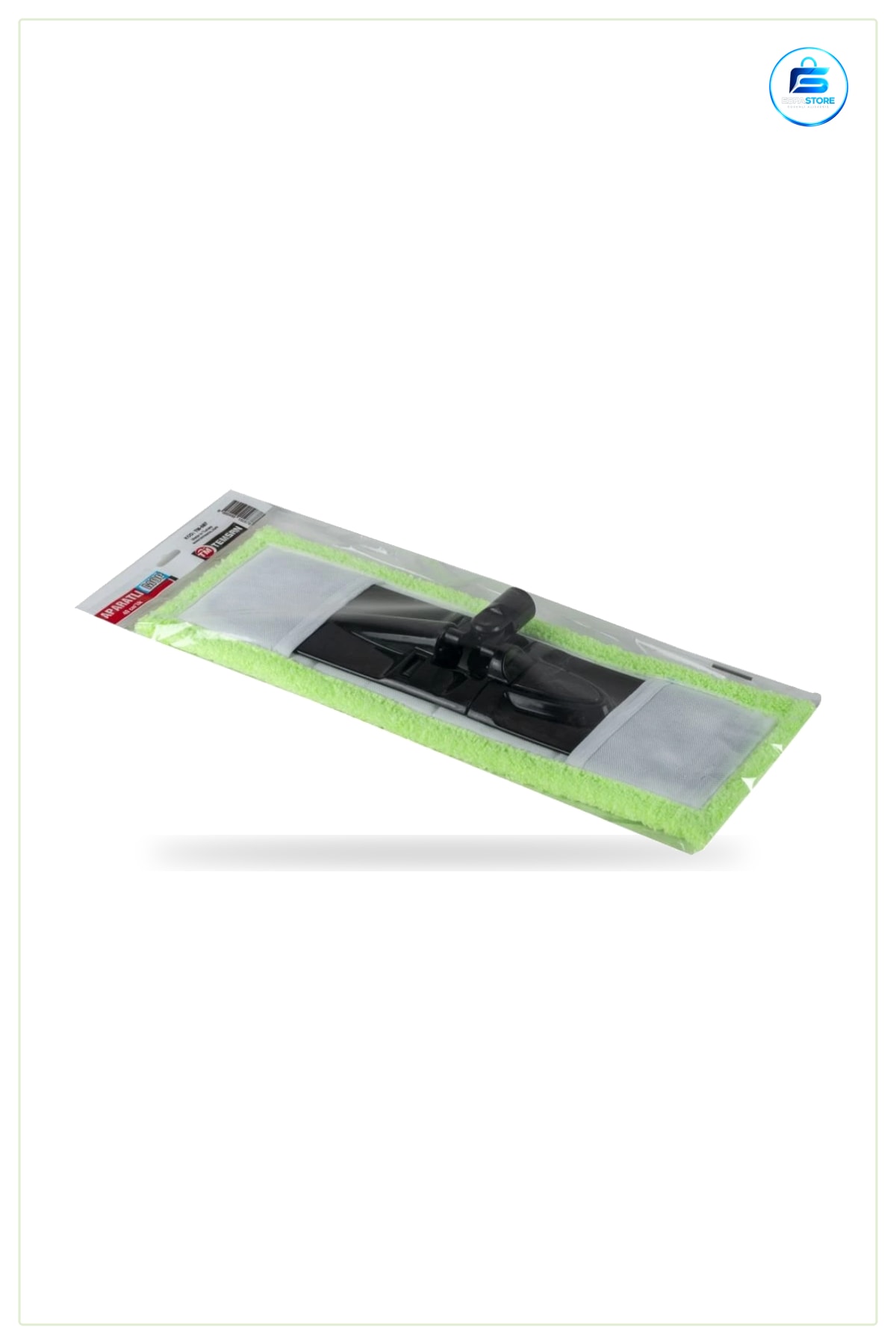 Mikro Nemli Mop Aparatı 40 cm Eko Zemin Temizlik Paspas Başlığı Yeşil Bezli Ev Pratik Kullanım
