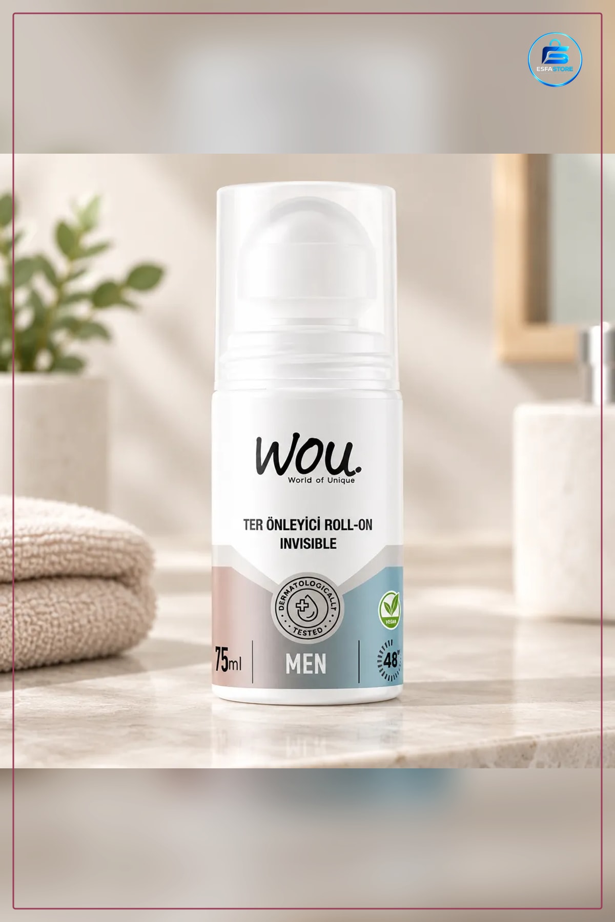 Roll-on Ter Önleyici 75 ml Men Invisible Erkek Deodorant Kişisel Bakım Ürünü Günlük Kullanım