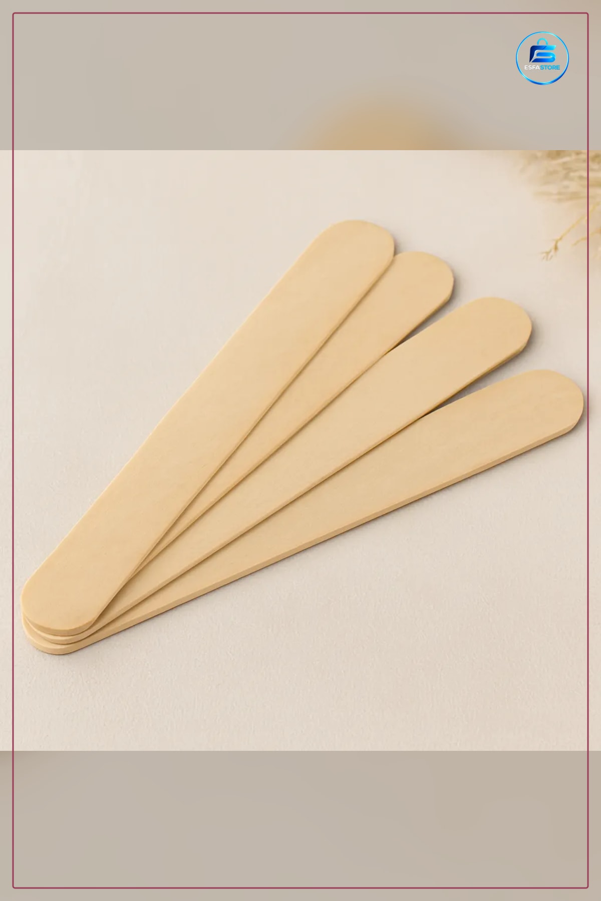 Ağda Spatulası Ahşap Çubuk Epilasyon Kozmetik Uygulama Aracı Cilde Zarar Vermeyen Ergonomik