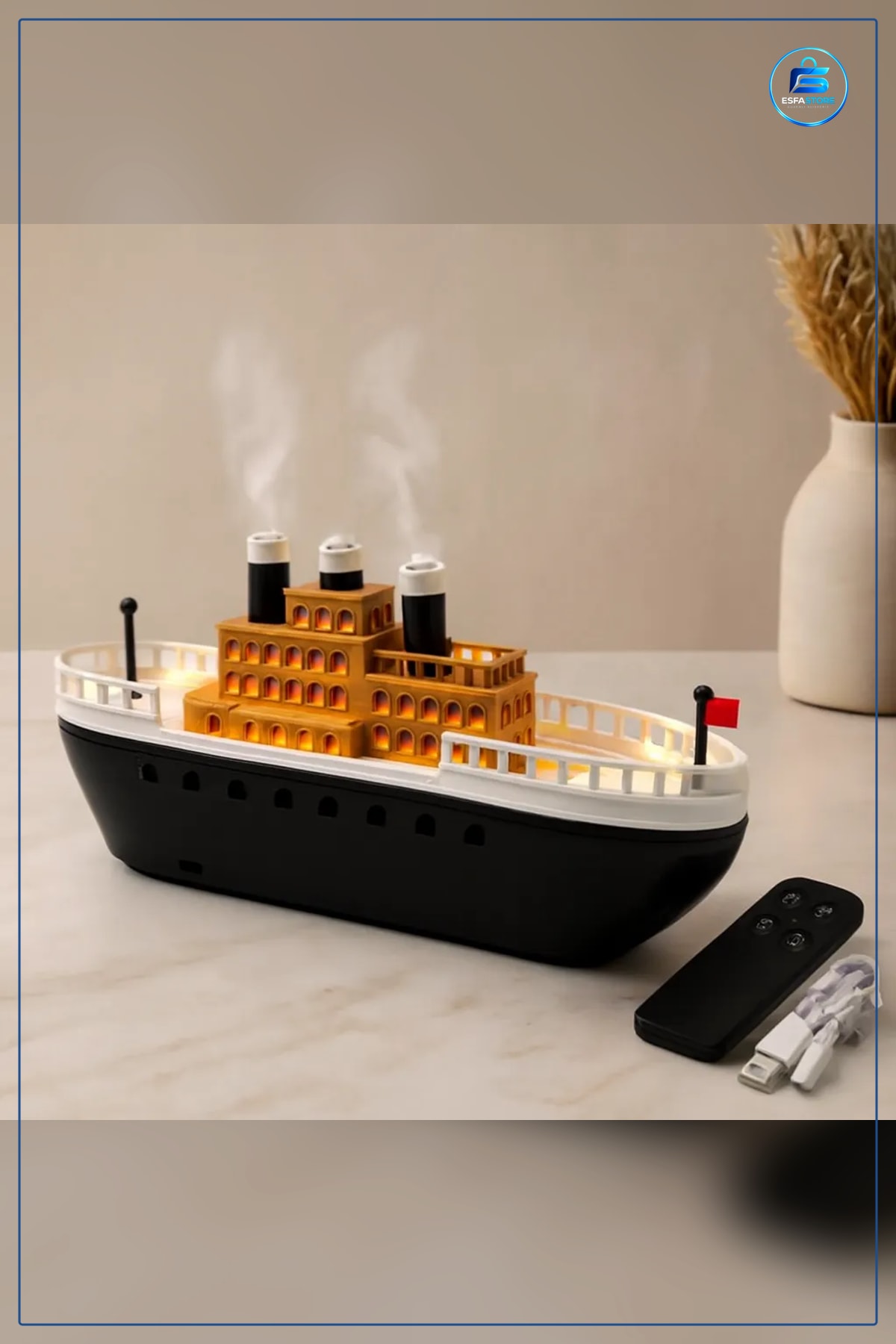 Hava Nemlendirici Aroma Diffuser 250ml Gemili Işıklı Ultrasonik Sessiz Ev Ofis Yatak Odası