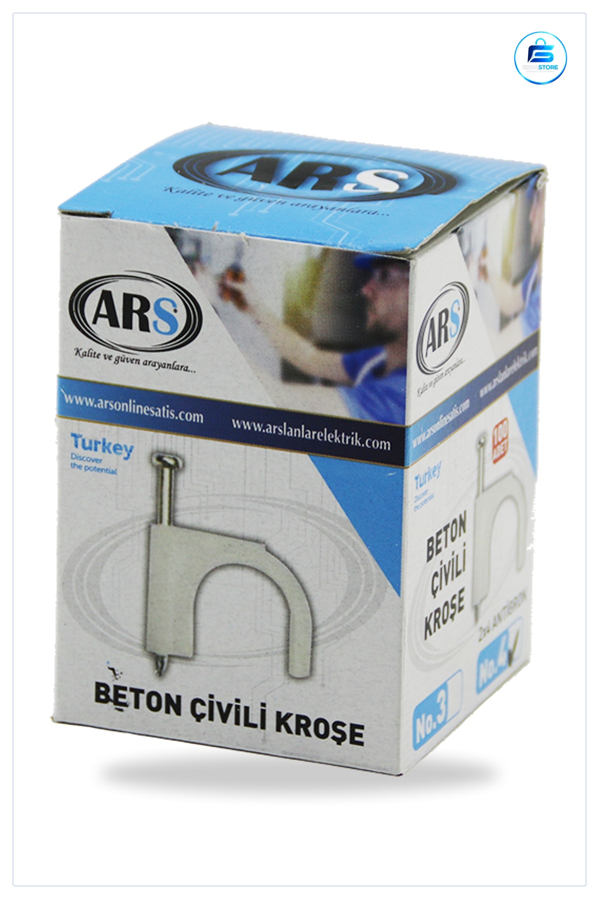 Beton Çivili Kroşe Çelik Korozyona Dayanıklı Kaplama Kablo Tutucu Dekoratif Asma Sabitleme