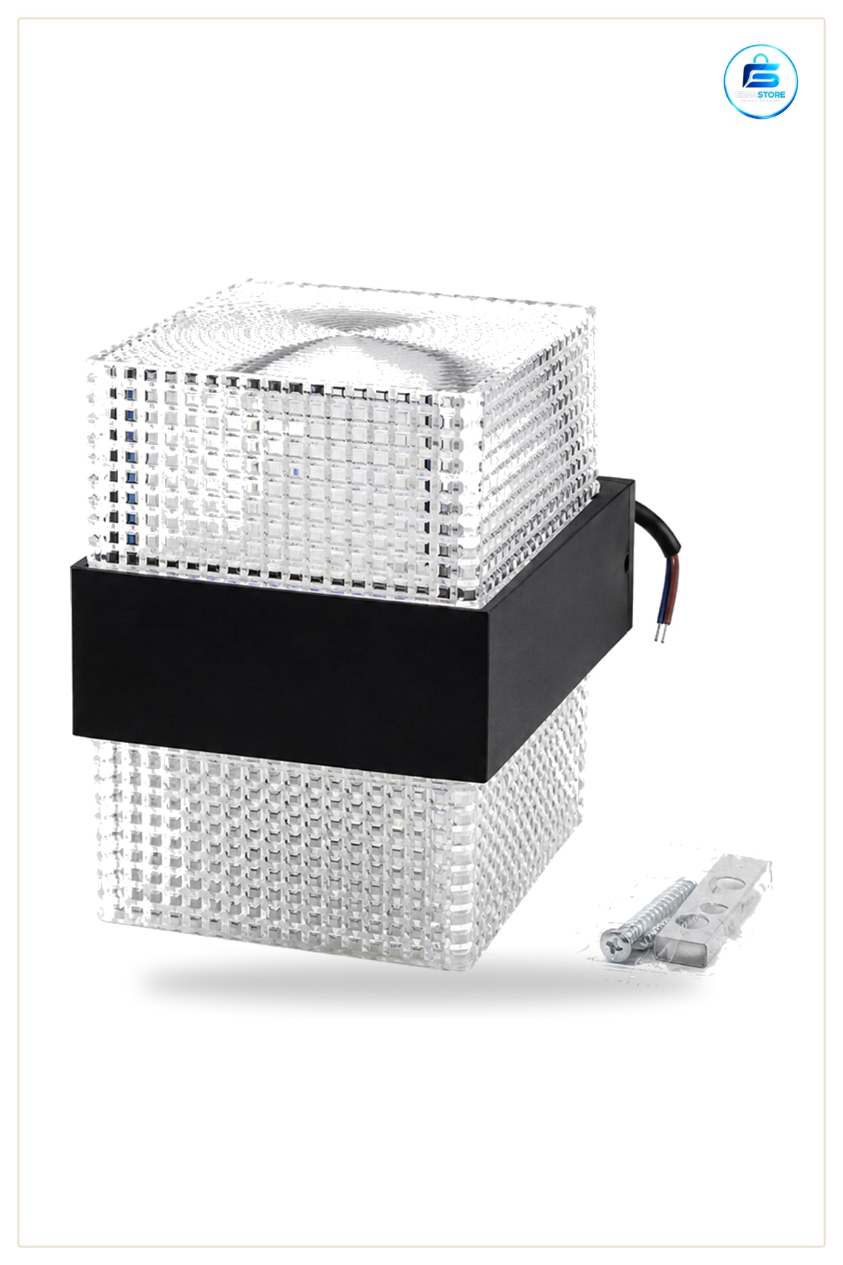 LED Dış Mekan Duvar Aplik 10W IP66. Saat Almünyum Polikarbonat Difuzorlu Bahçe Aydınlatma