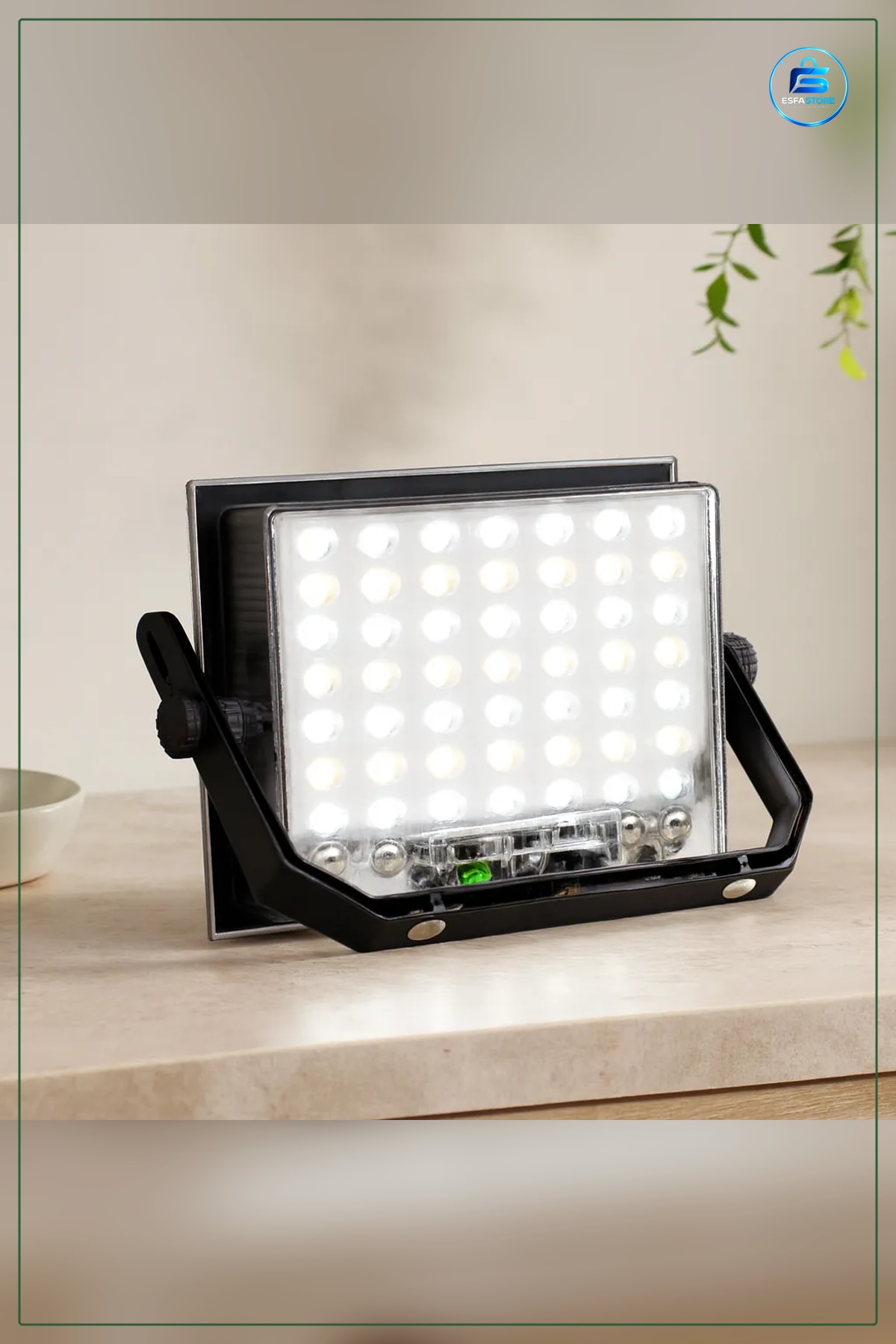 Güneş Enerjili LED Projektör 200W Kamp Dış Mekan Bahçe Teras Otopark Aydınlatma Lambası