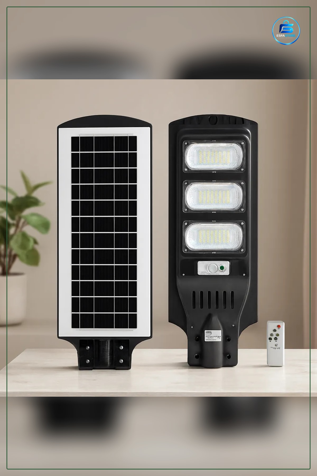 Solar Sokak Lambaı 300W 6500K Sensörlü Kumandalı Güneş Enerjili BahçeAydınlatması Dış Mekan