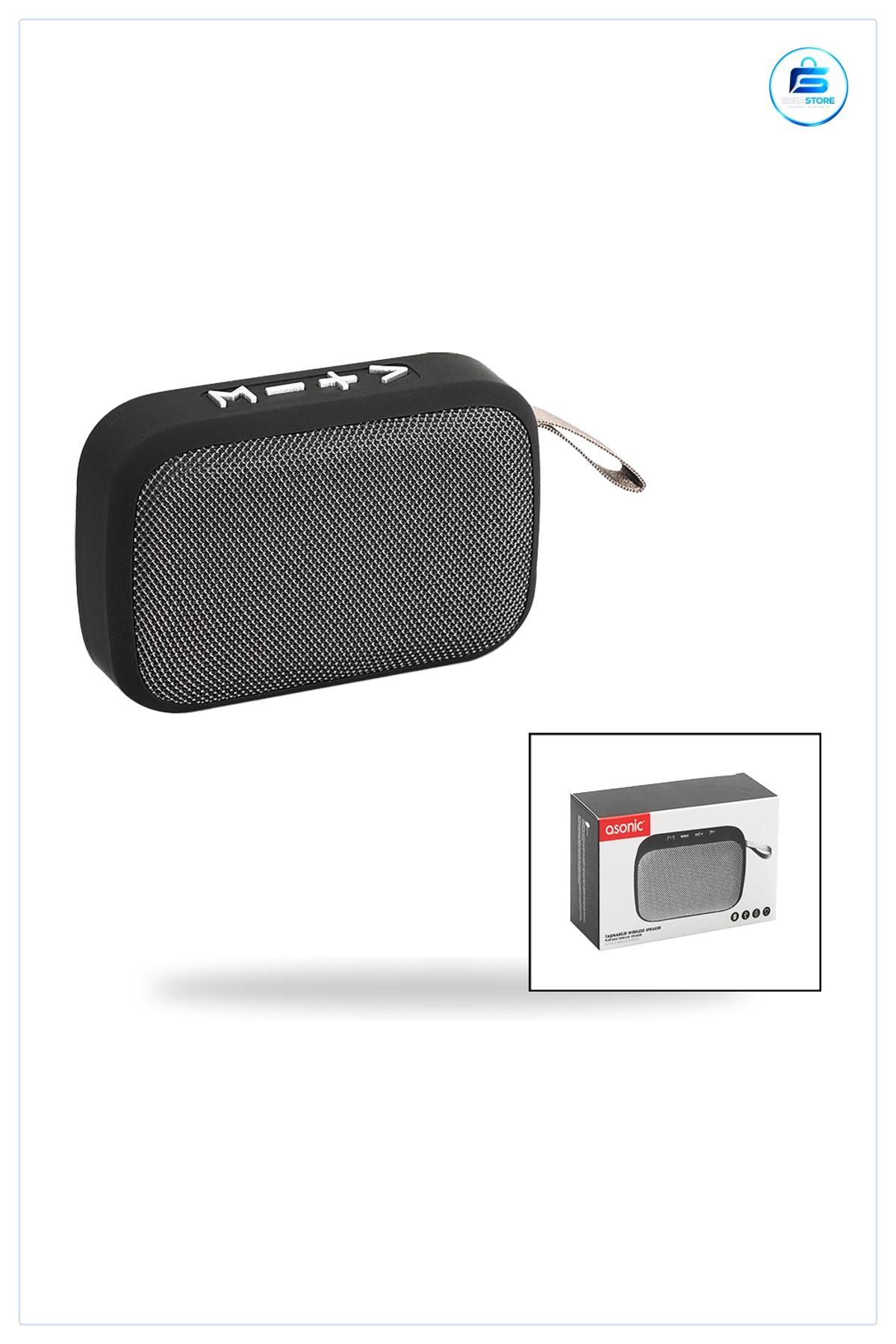 Bluetooth Hoparlör Taşınabilir Mini Kablosuz Mikrofonlu SD Kartlı USB Şarjlı 3W Seyahat Ev Ofis Ses