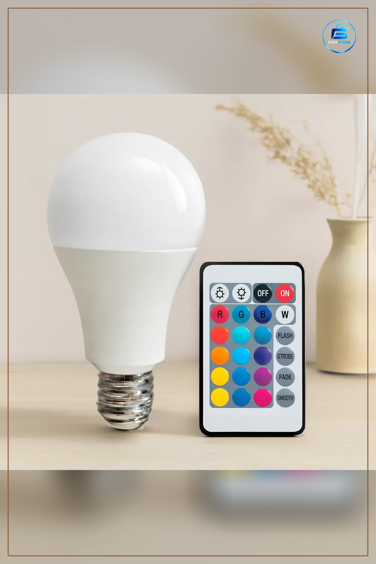 Ampul RGB LED 15W 90W Eşdeğer E27 1100LM Kumandalı 15000 Saat Renk Değiştiren Ev Ofis