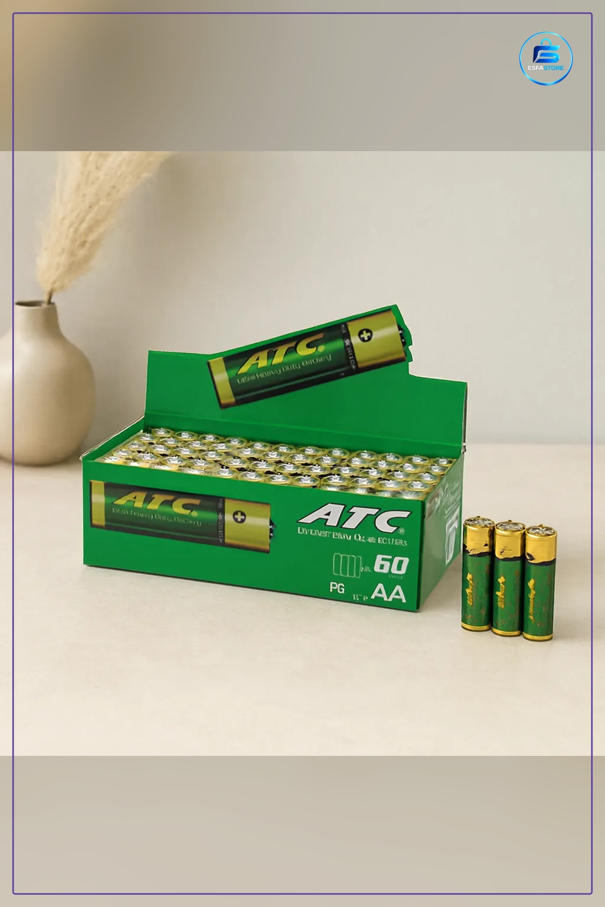 AA Kalem Pil 1.5V Alkalin 60 Adet R06 Uzun Ömürlü Kumanda Oyuncak El Feneri Saat