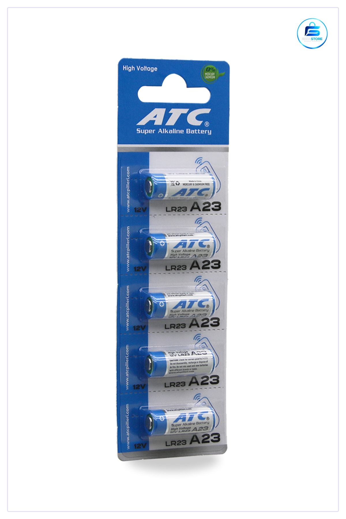 A23 LR23 Kumanda Pili 12V 5li Alkalin Uzaktan Garaj Alarm Anahtar Pil Super Alkaline
