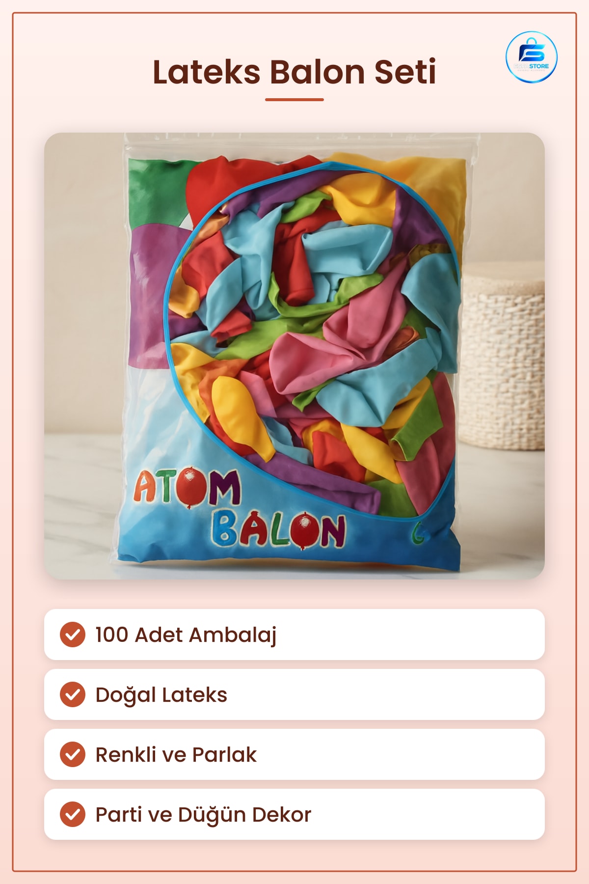 Lateks Balon 100 Adet Renkli Parti Doum Günü Düğün Dekorasyon Doğal Fotoraf Çekimi Kutlama Malzeme