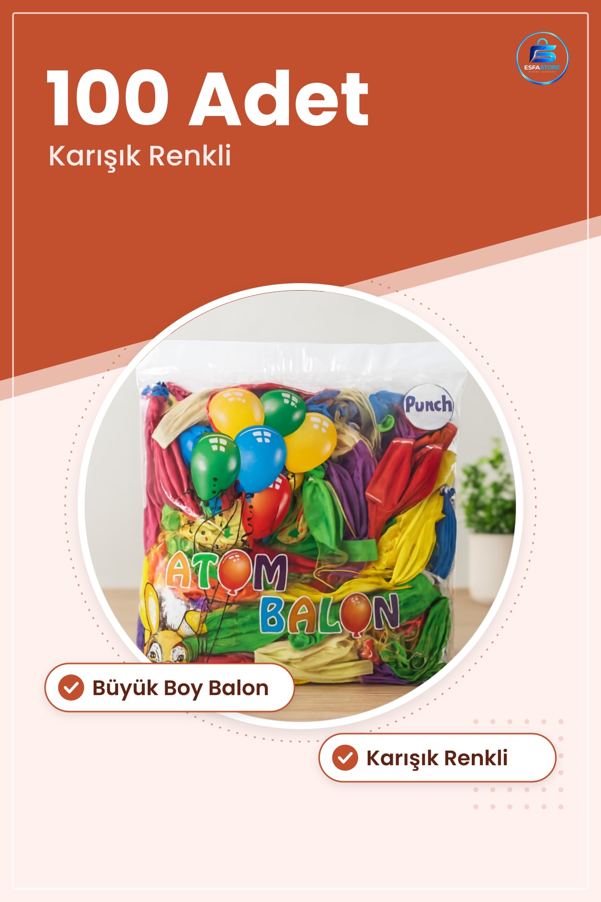 Lateks Balon Büyük Boy 100 Adet Karışık Renkli Parti Doğum Günü Düğün Süsleme Malzemesi