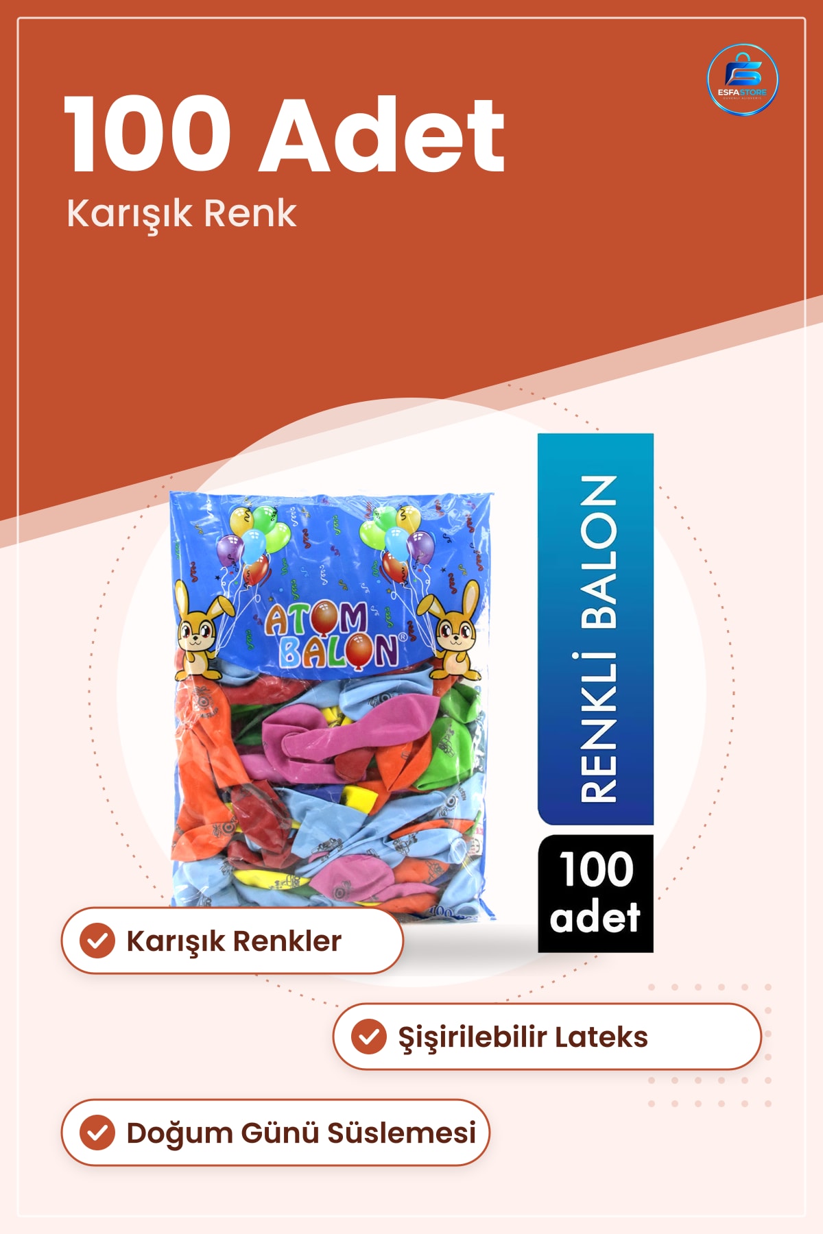 Renkli Lateks Balon 100 Adet Parti Doğum Günü Kutlama Dekorasyonu Şişirilebilir Karışık Renk