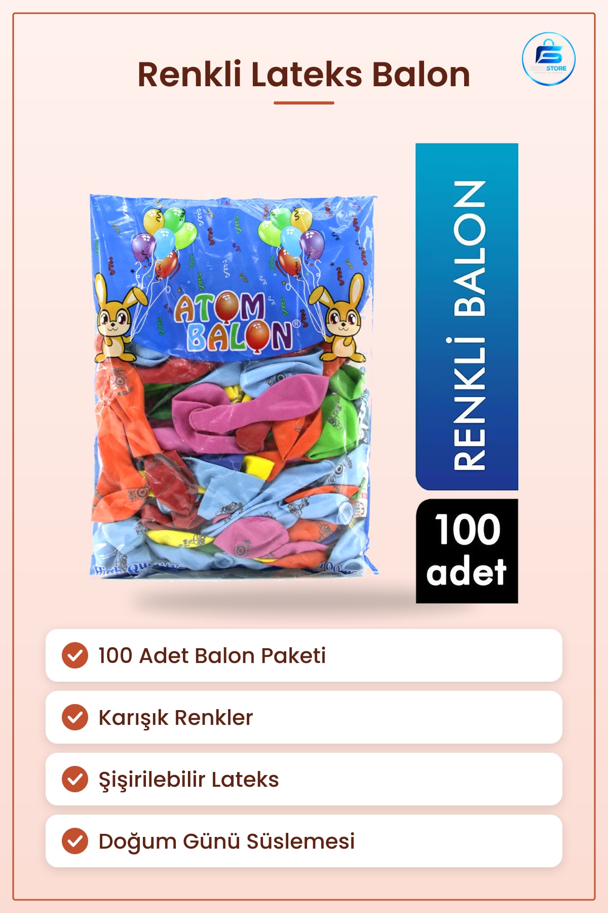 Renkli Lateks Balon 100 Adet Parti Doğum Günü Kutlama Dekorasyonu Şişirilebilir Karışık Renk