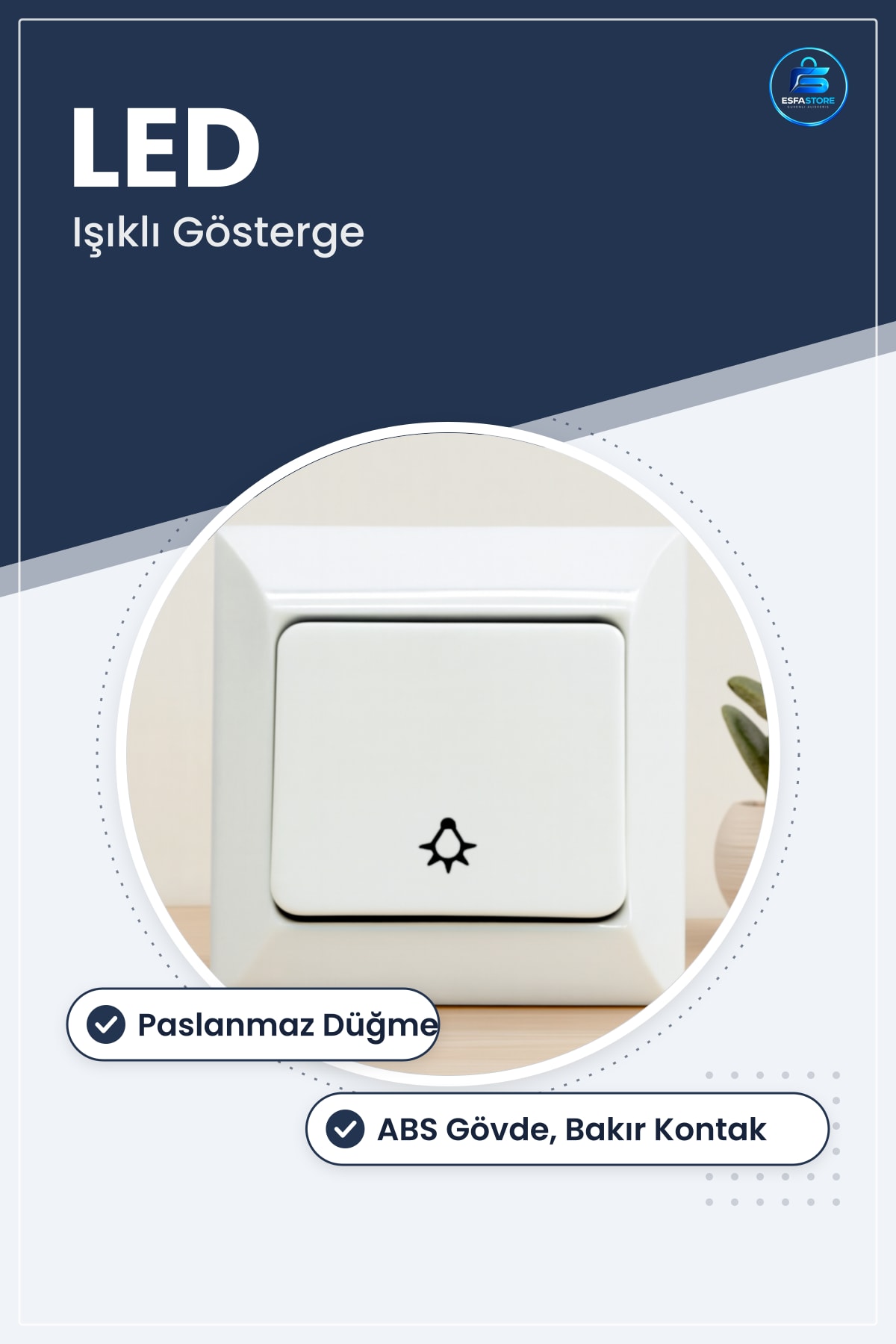 Işıklı Kapı Zili Butonu LED Göstergeli Ev Apartman Ofis Mağaza Girişi Paslanmaz Düğme