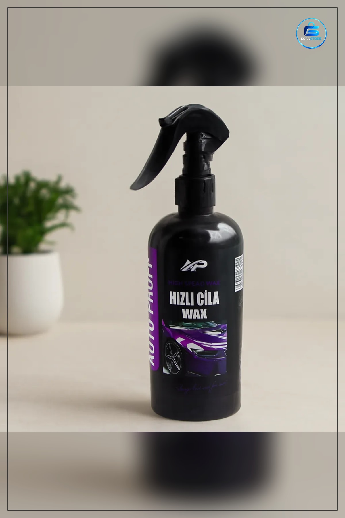 Oto Hızlı Cila Sprey Wax 400 ml Boyalı Yüzey Krom Metal Plastik Parlatıcı Koruyucu Bakım