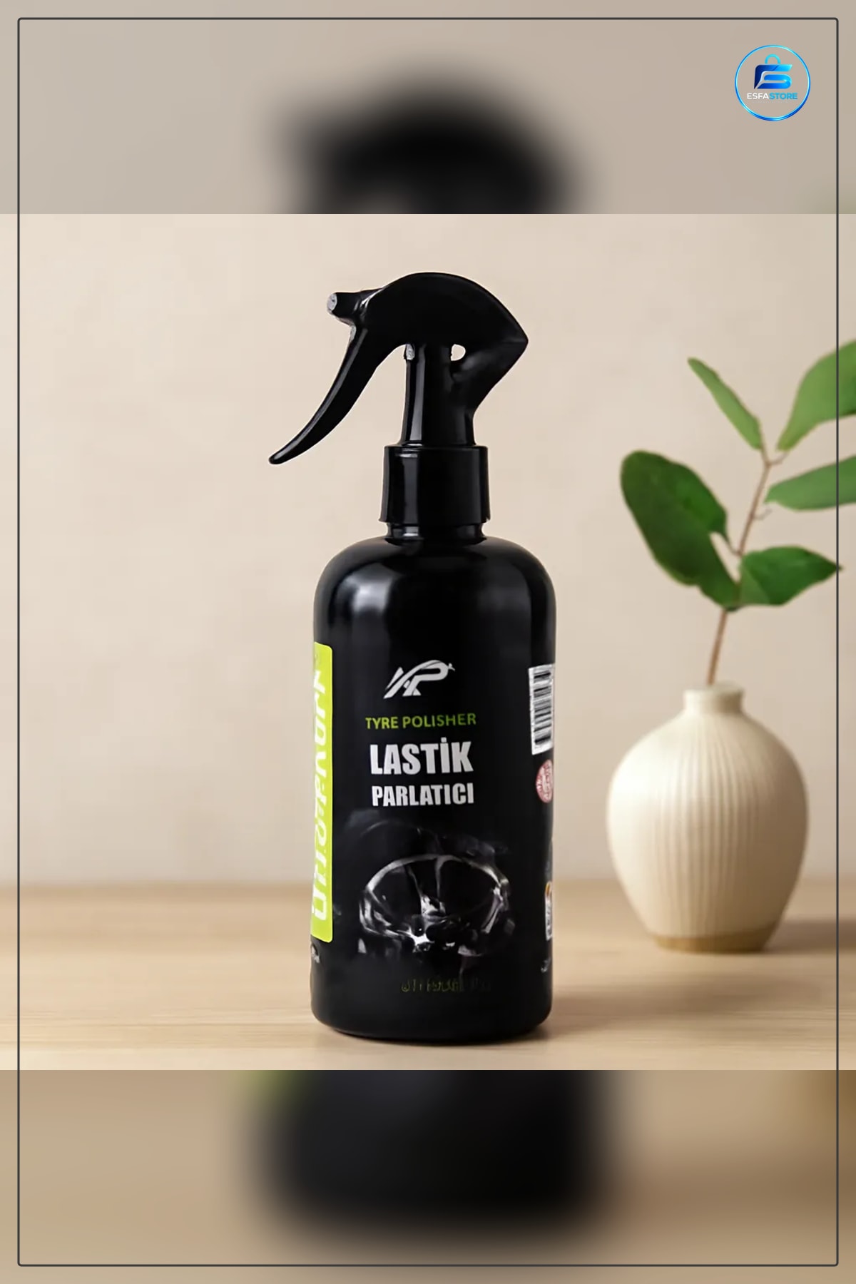Lastik Bakım Ürünü Parlatıcı Sprey 400 ml Silikon Bazlı UV Koruyucu Oto Parlaklık Araç