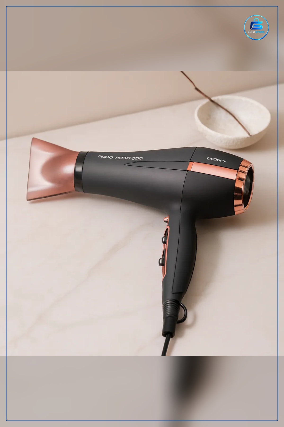 Saç Kurutma Makinesi 2400 W Fon Soğuk Fan 3 Kademe Isı Ayarı Seramik Işın 175 cm Kablo Ev Kullanımı