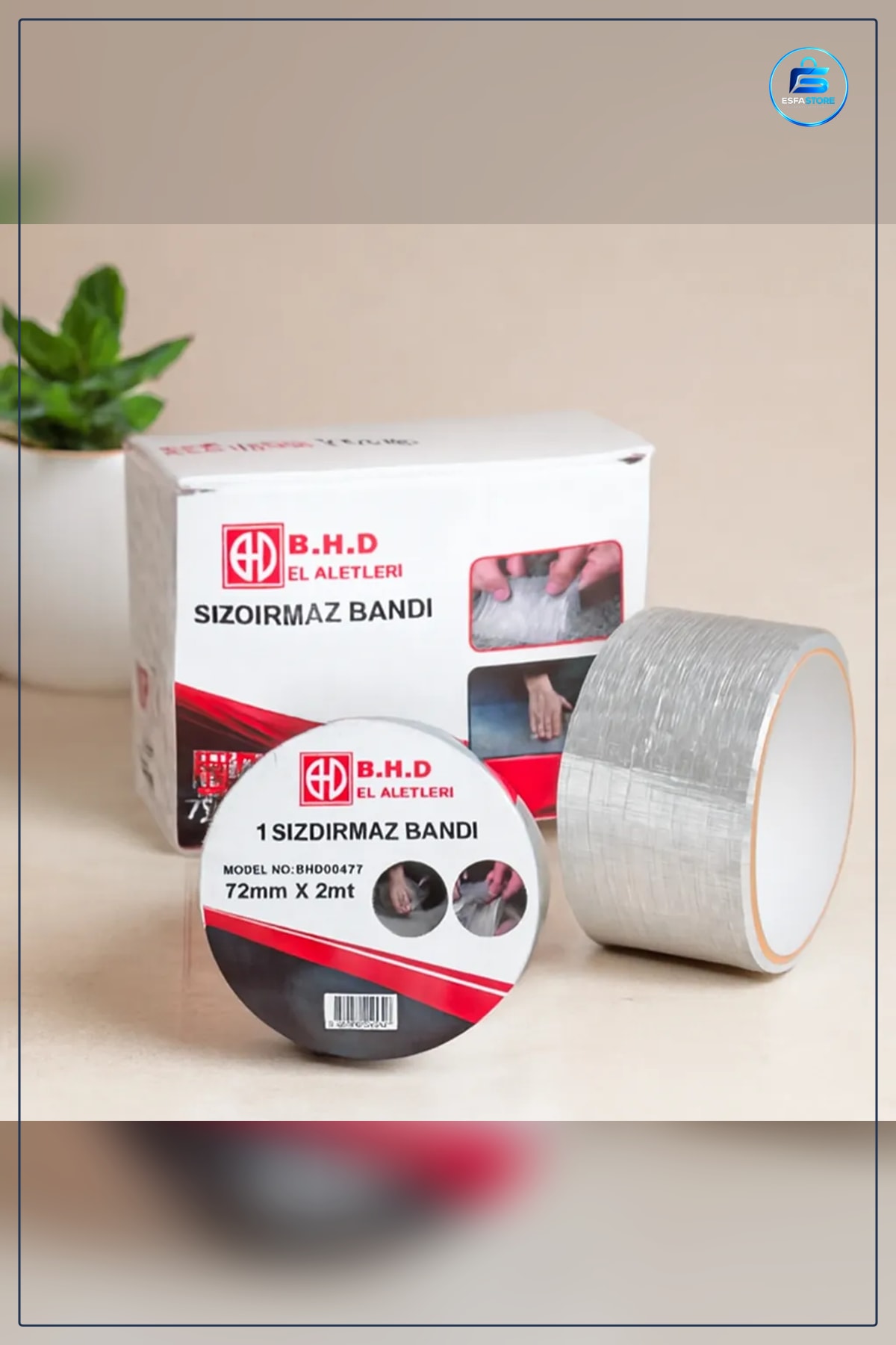 Sızdırmaz Tamir Bandı 72mm x 2m Su Geçirmez Kendinden Yapışkanlı Sakız Esnek Hızlı Onarım