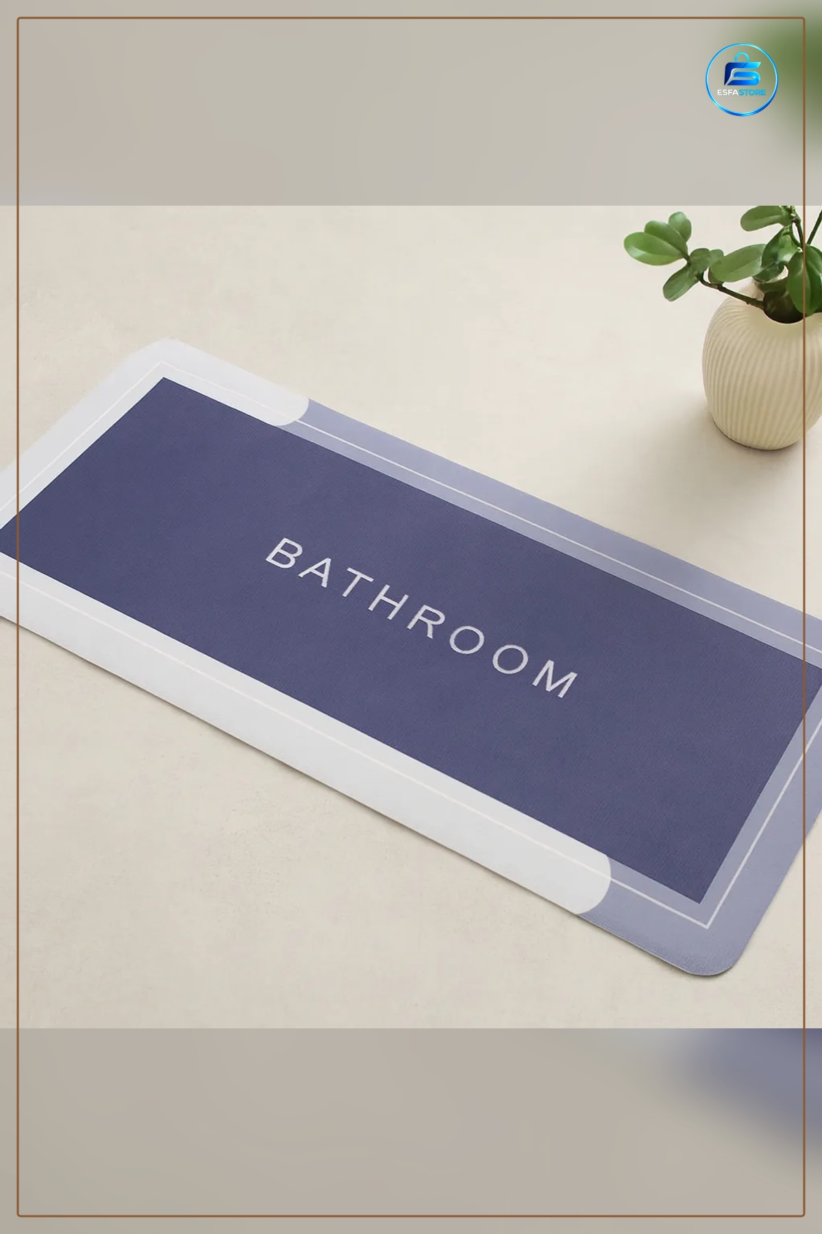 Dikdörtgen Su Emici Banyo Paspası 116 x 37.5 cm Kaymaz Mikrofiber Elastik Duş Önü Halısı
