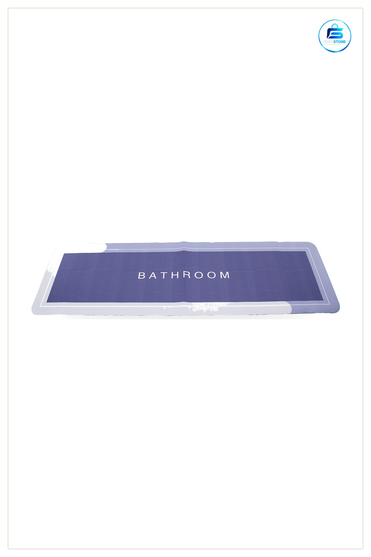 Dikdörtgen Su Emici Banyo Paspası 116 x 37.5 cm Kaymaz Mikrofiber Elastik Duş Önü Halısı