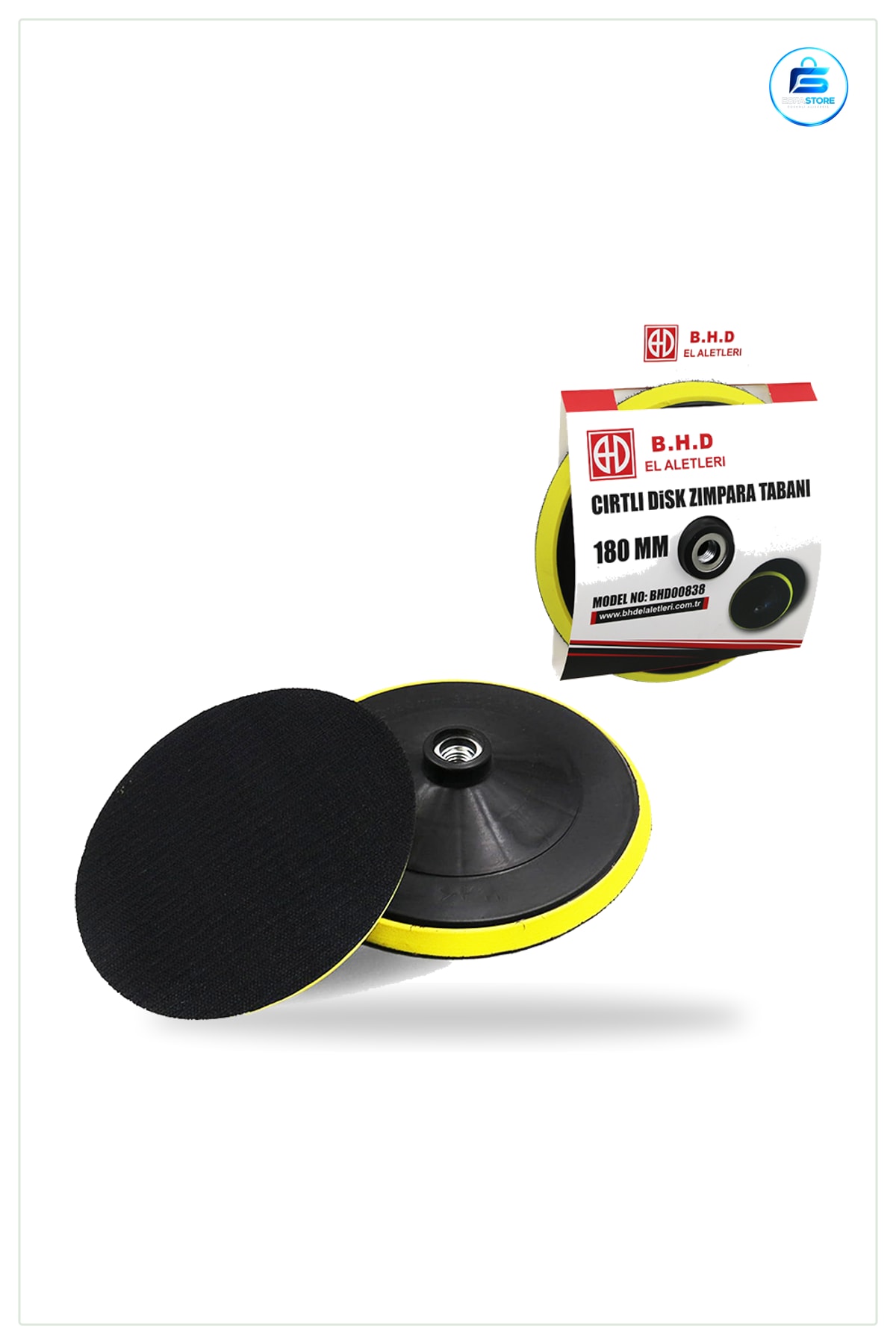 Cırtlı Zımpara Ucu 7 inç 180 mm Disk Tabanı Alüminyum Alaşımlı Gövde EVA Tutuş Yüzeyli