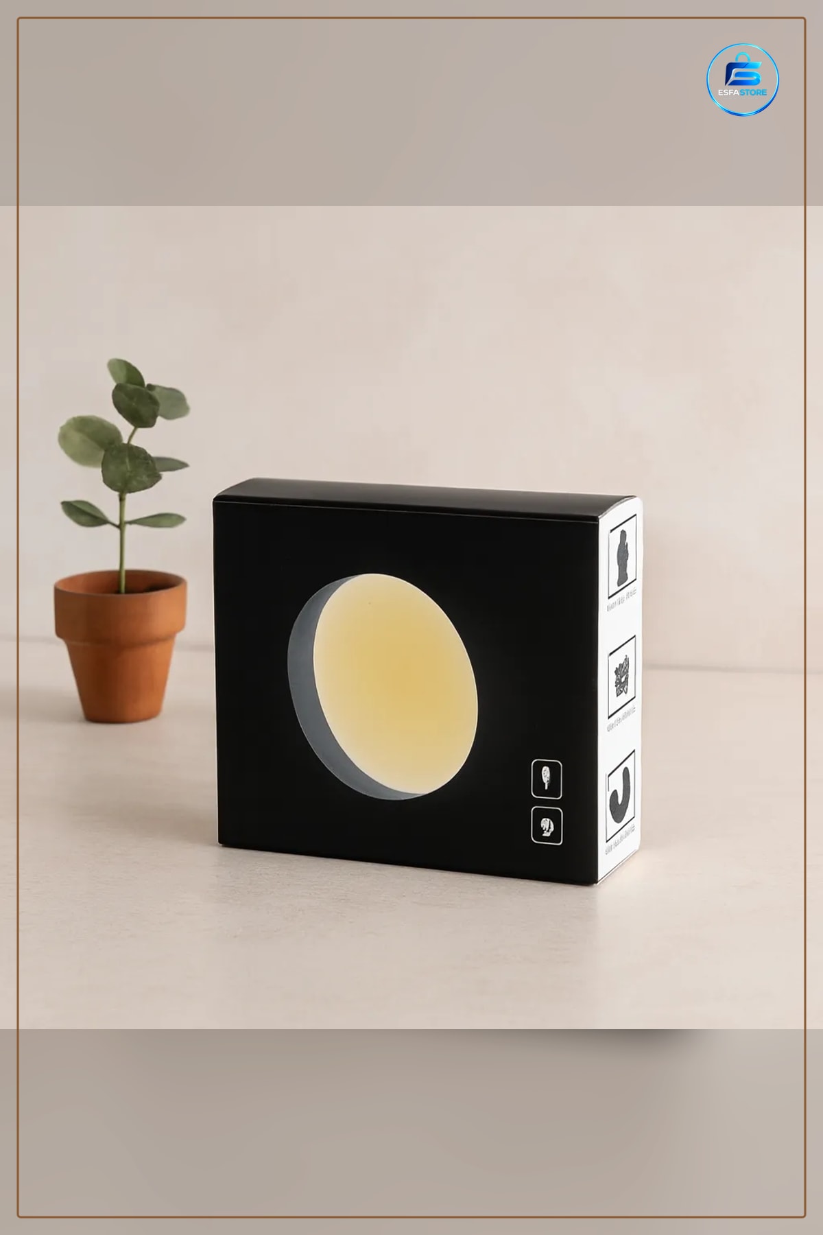 Sensörlü LED Gece Lambası Yuvarlak 8 3 cm USB Şarjlı Hareket Sarı Işık Dolap İçi Koridor Merdiven
