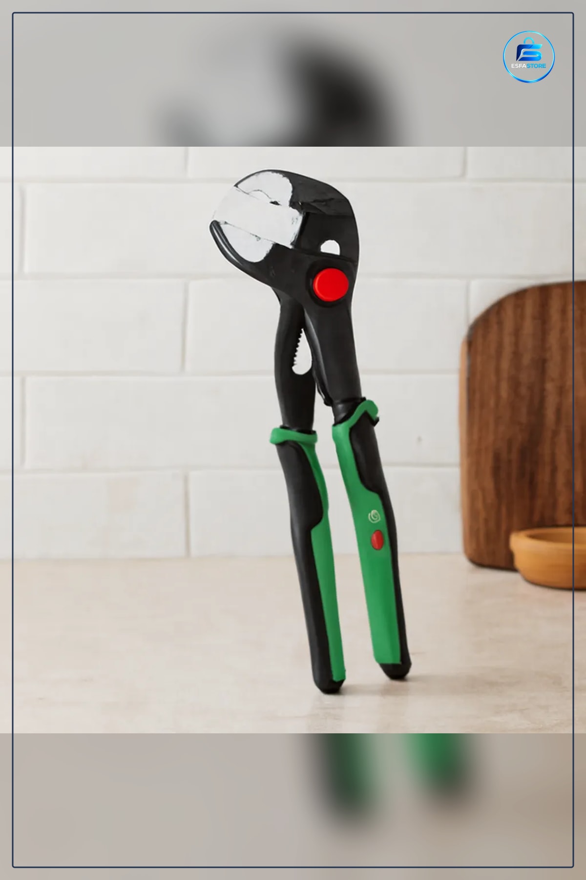 Papağan Pense 250 mm 0 ile 46 Açıklık Ergonomik Yumuşak Sap Krom Vanadyum Çelik Tesisat