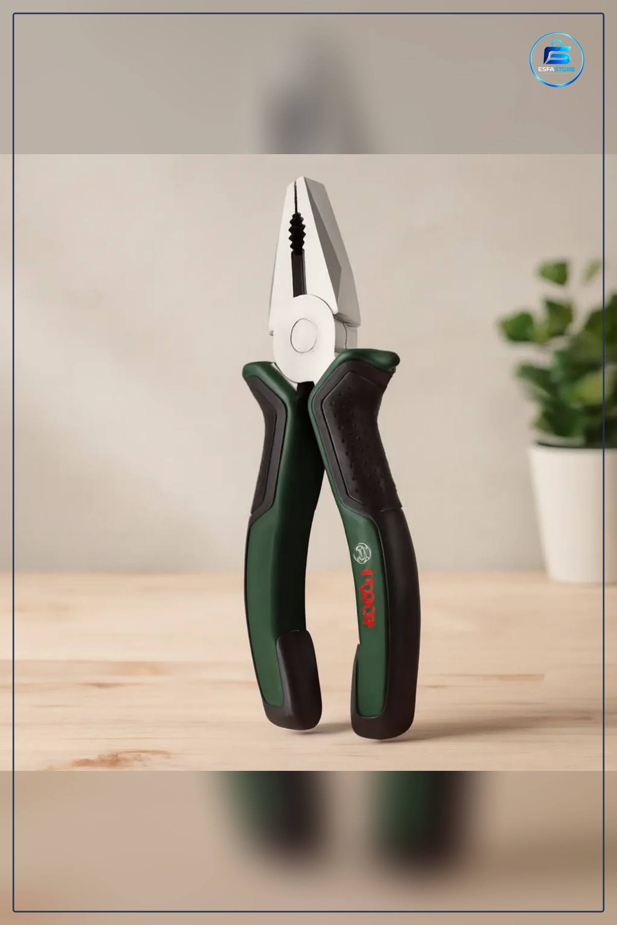 Pense 7 inç 180 mm Ergonomik Saplı Kombine Elektrik Tamirat Montaj Tel Kesme Çelik Hırdavat
