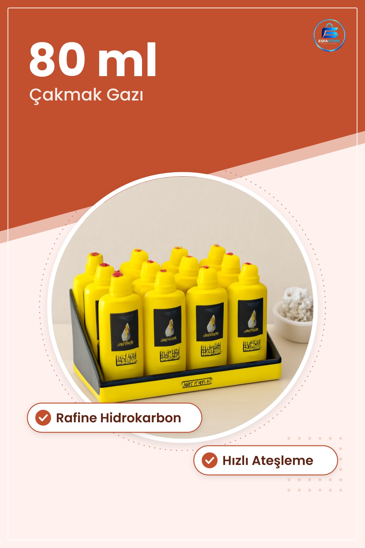 Çakmak Gazı Benzini 80 ml 1 Adet Rafine Hidrokarbon Yüksek Saflıkta Kamp Hobi Ateşleme
